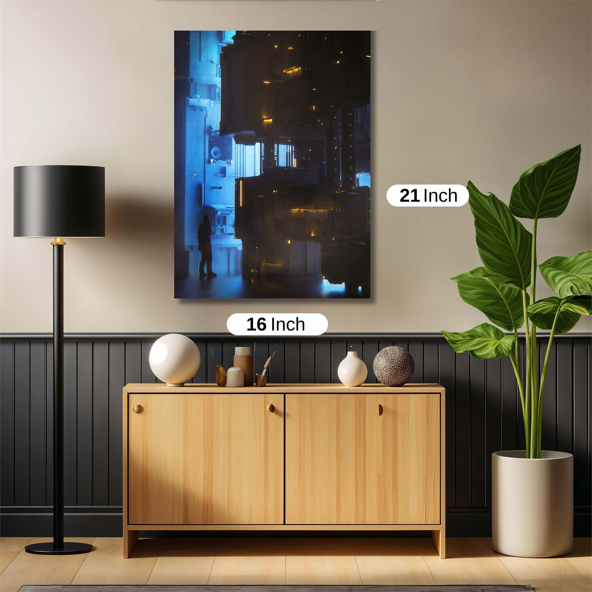 Futuristic Enigma Safe Wall Magnetic / M