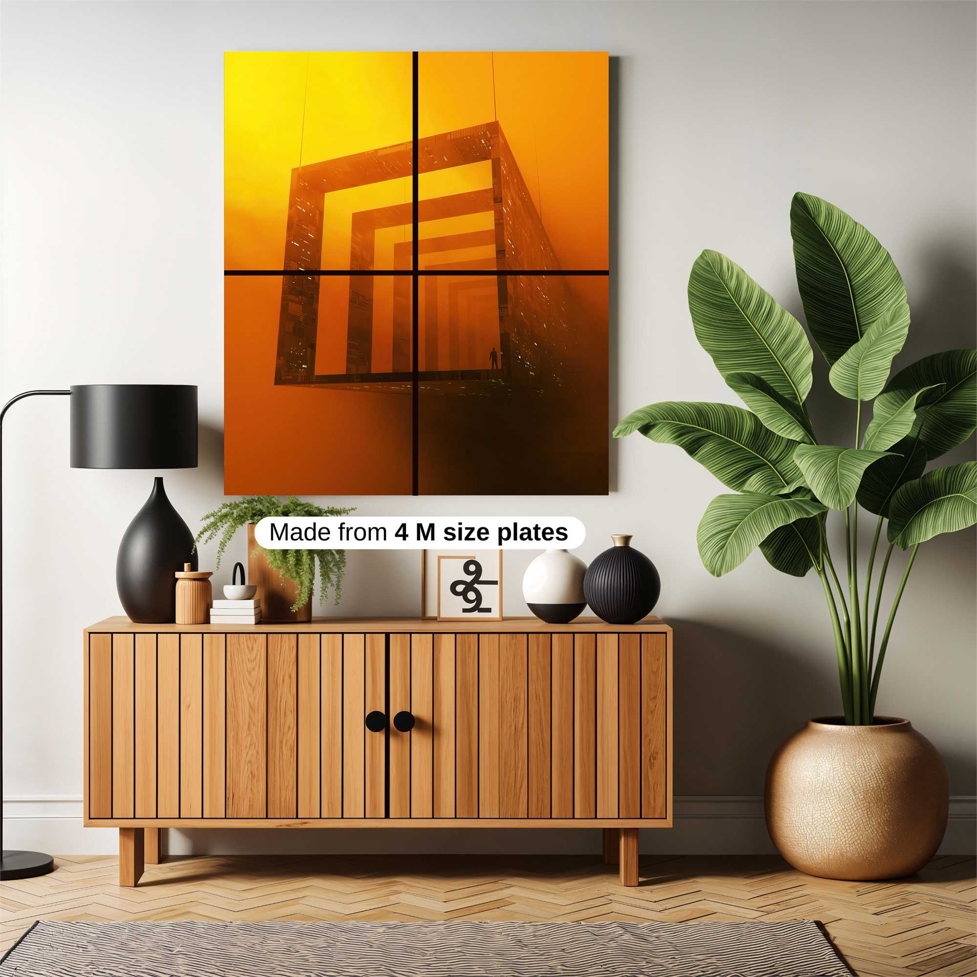 Geometric Enigma Safe Wall Magnetic / M