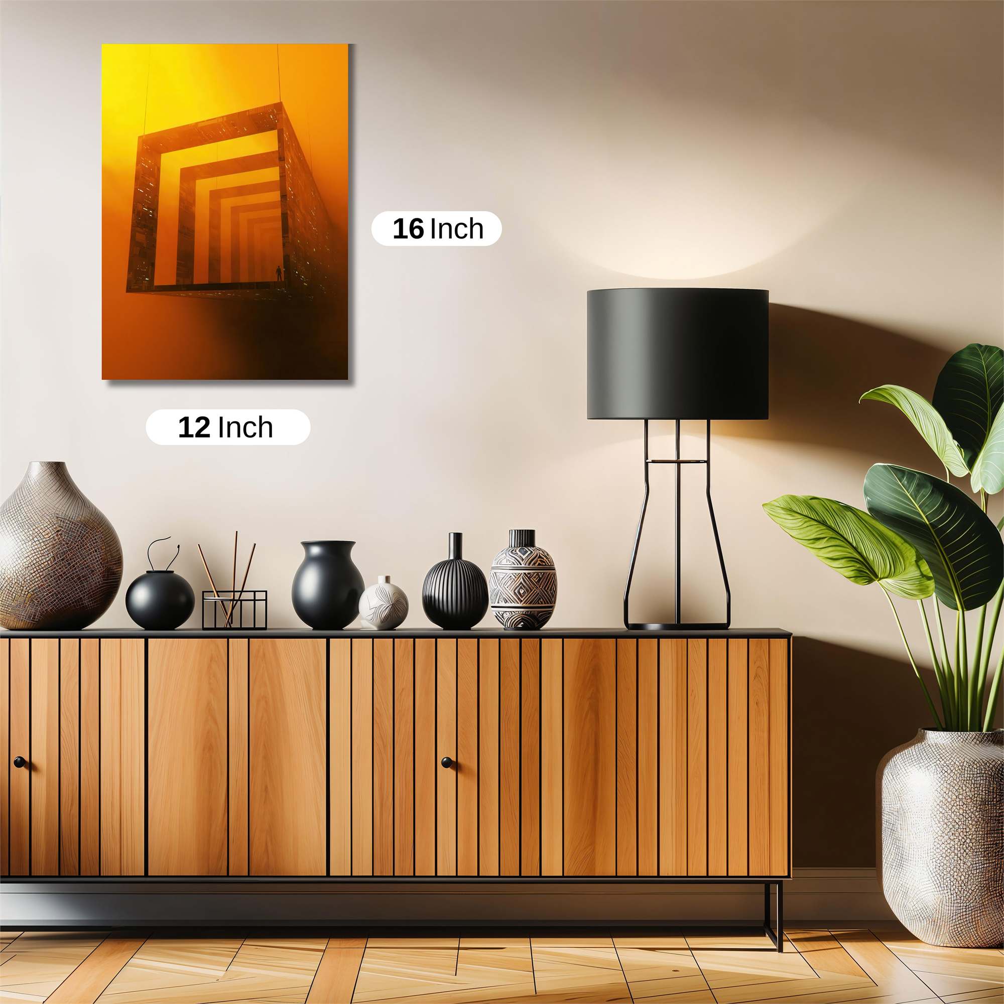 Geometric Enigma Safe Wall Magnetic / M