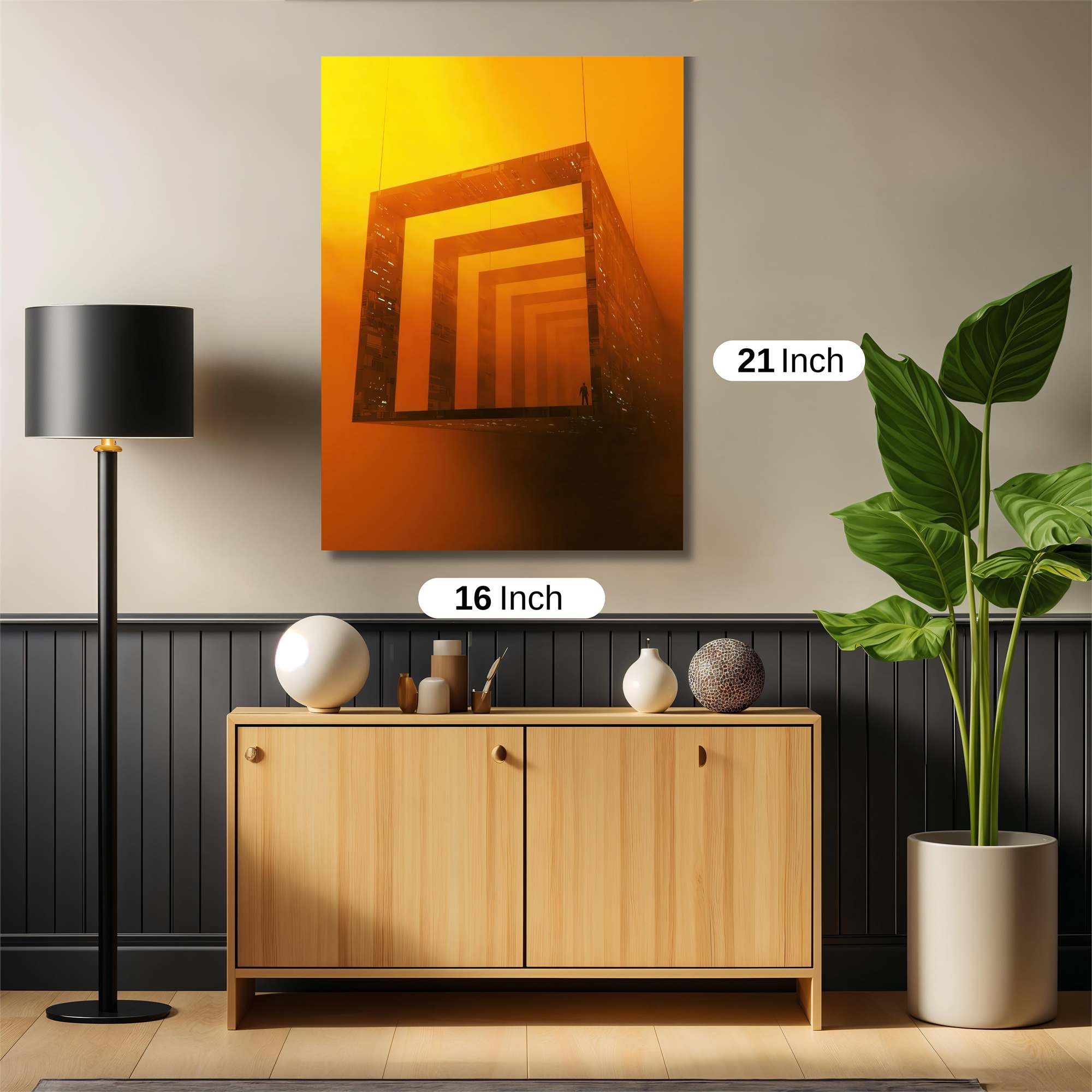 Geometric Enigma Safe Wall Magnetic / M