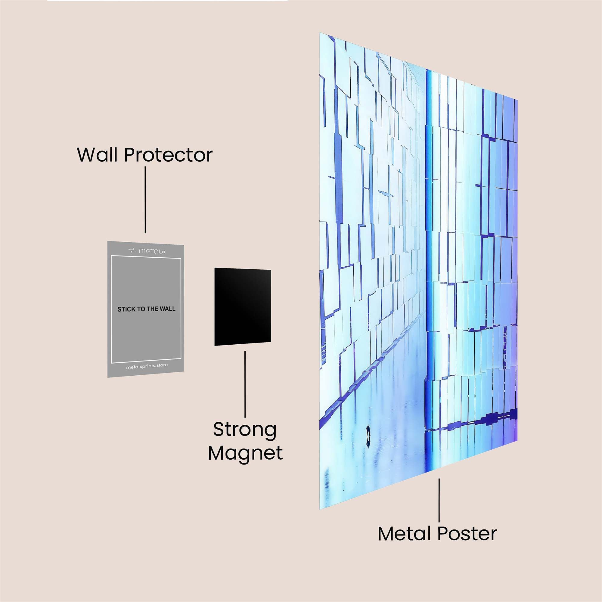 Neon Echoes Safe Wall Magnetic / M
