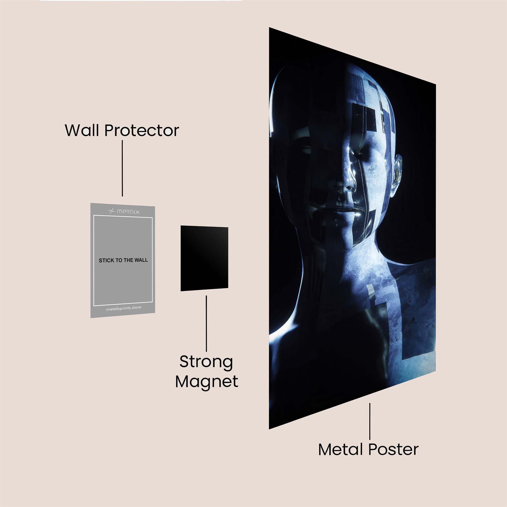 Cybernetic Euphoria Safe Wall Magnetic / M
