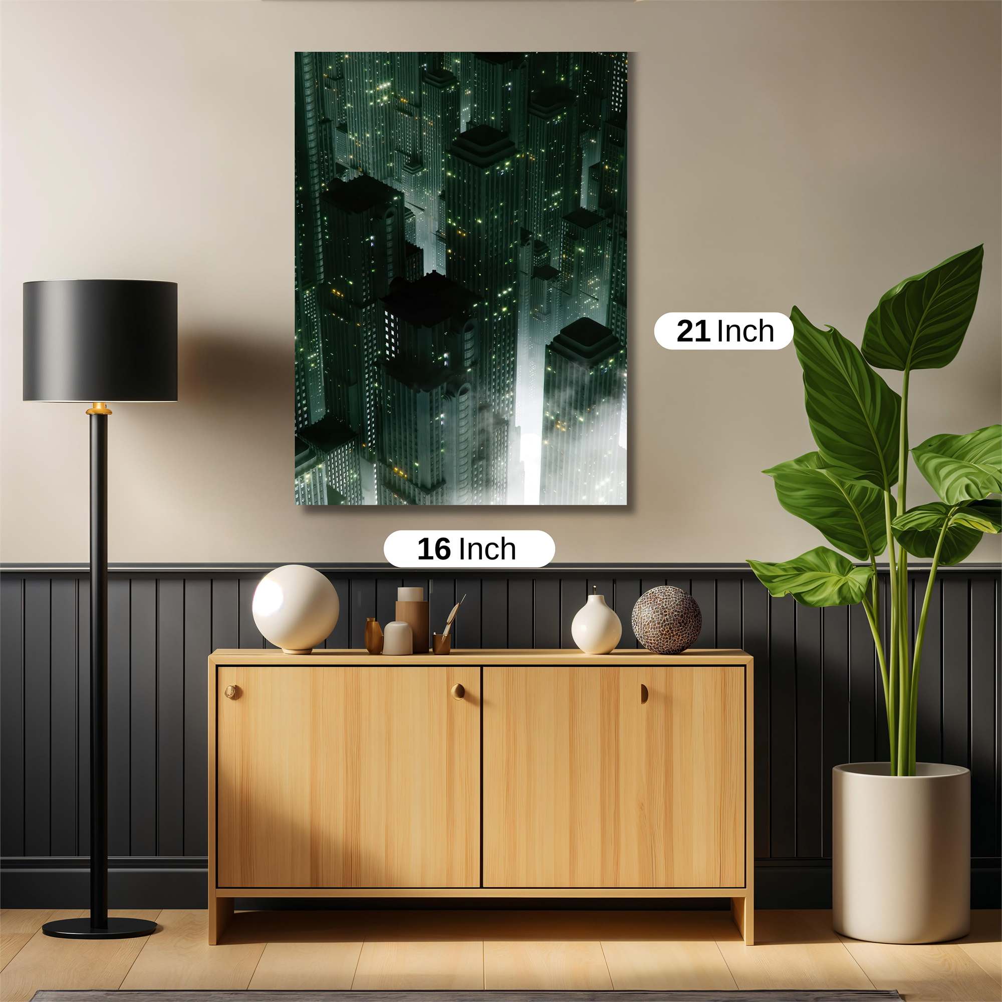 Cityscape Reverie Safe Wall Magnetic / M