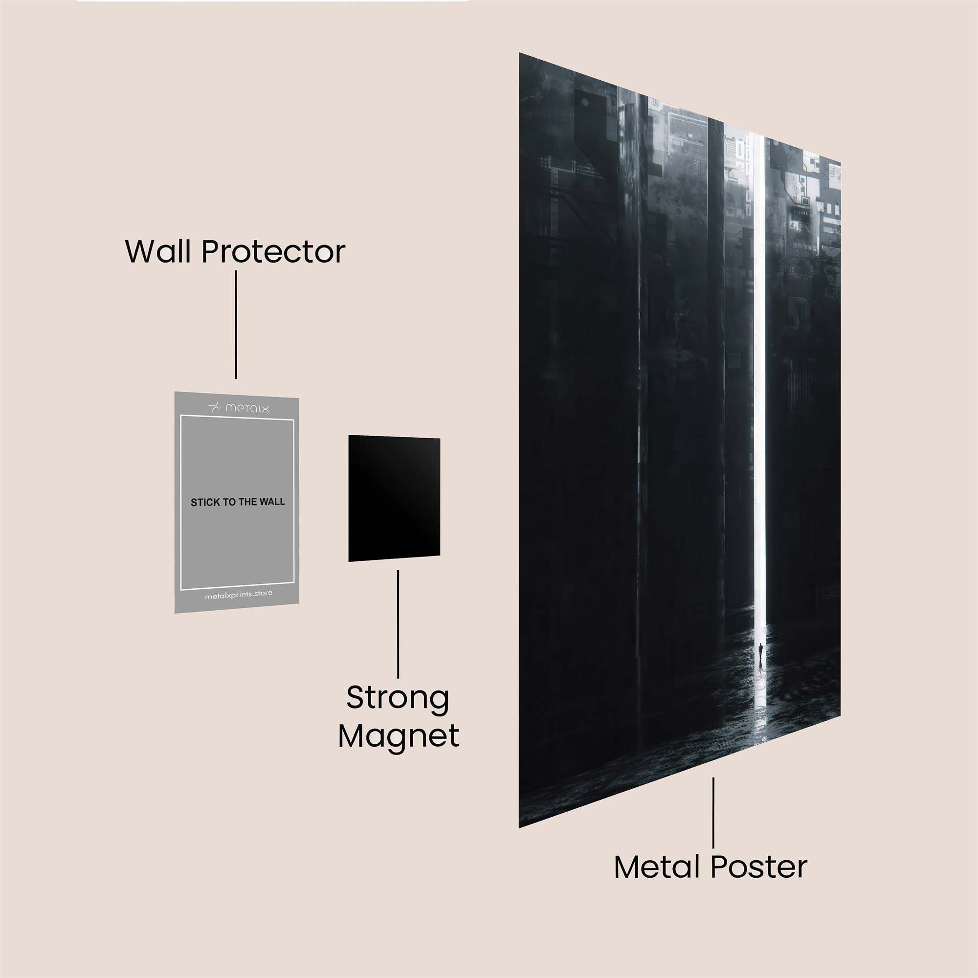 Monolithic Passage Safe Wall Magnetic / M