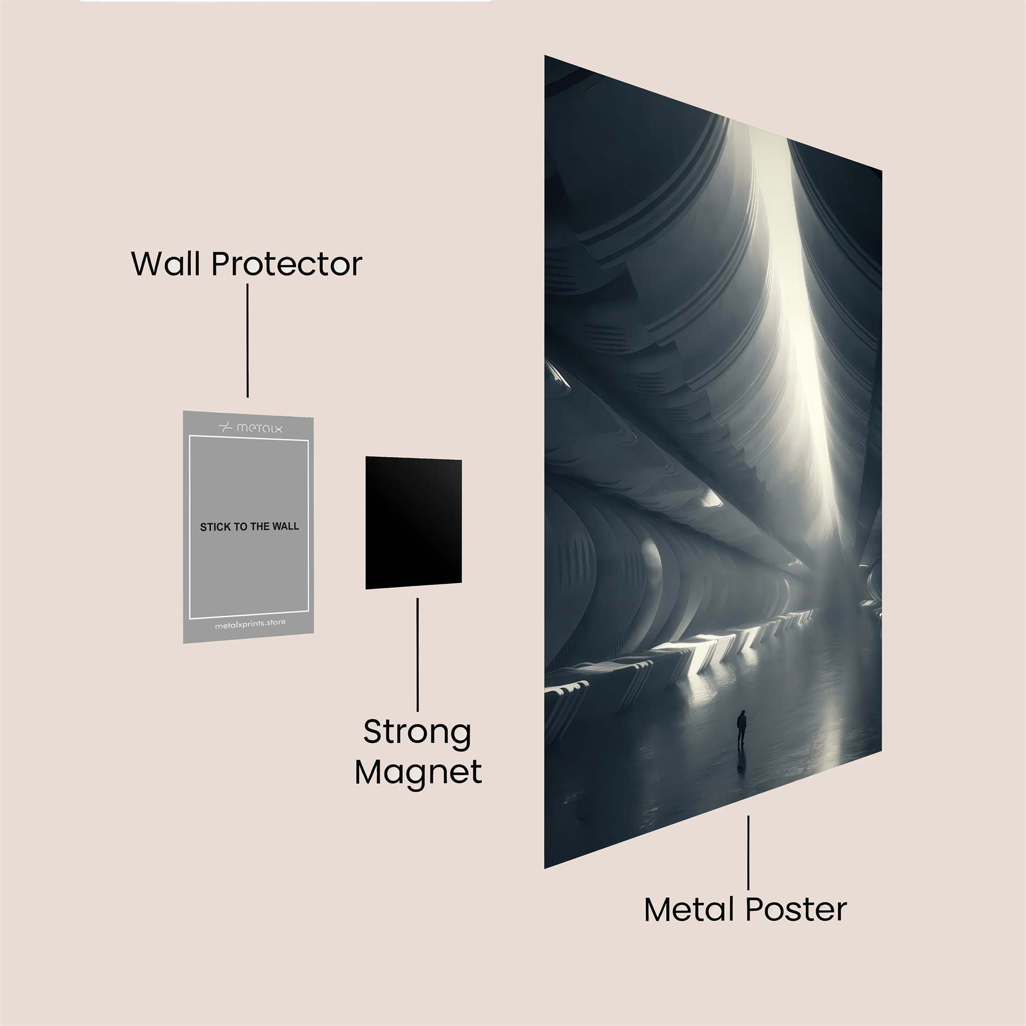 Surreal Silence Safe Wall Magnetic / M