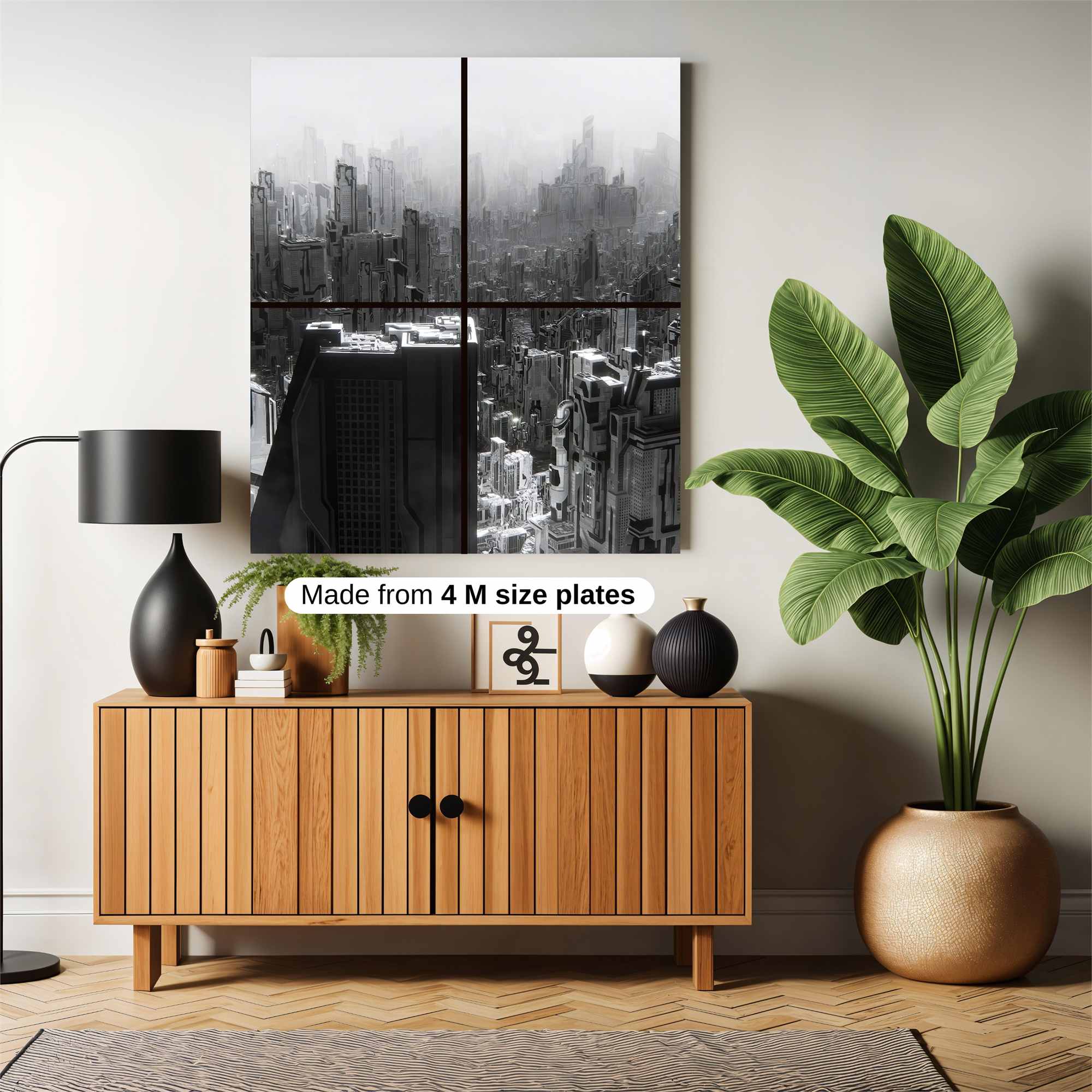 Futuristic Stillness Safe Wall Magnetic / M