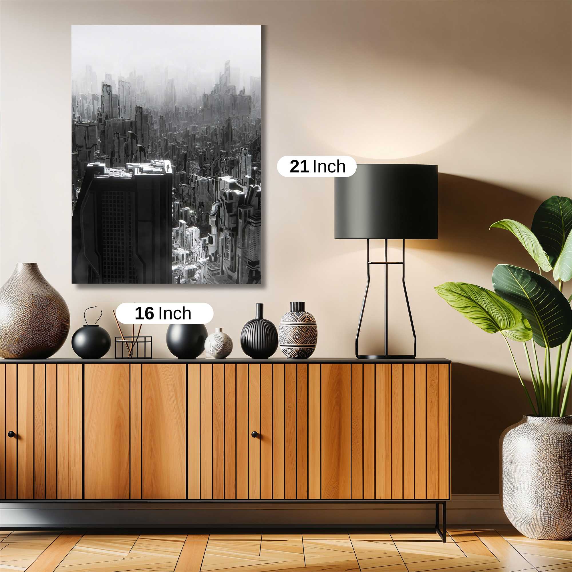 Futuristic Stillness Safe Wall Magnetic / M