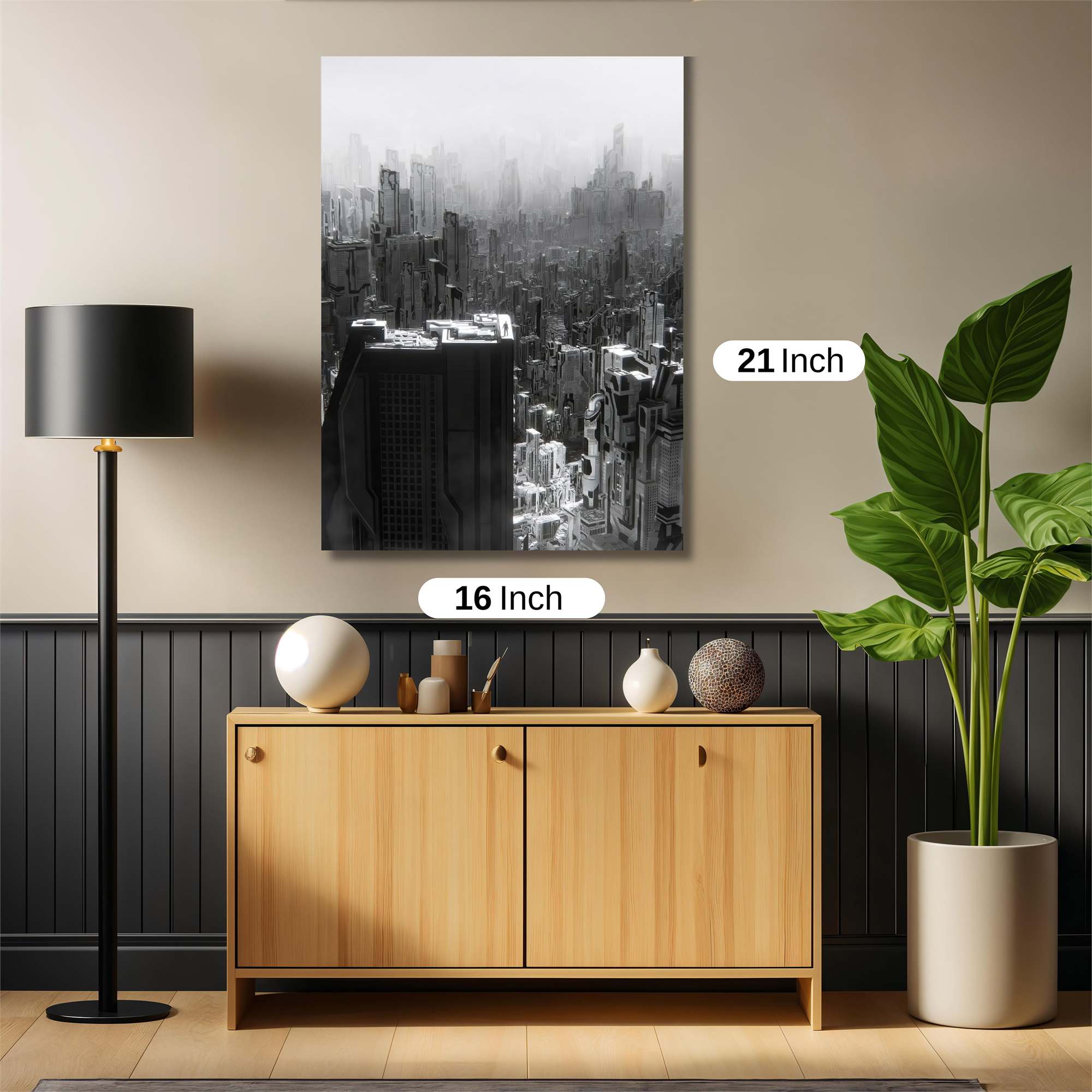 Futuristic Stillness Safe Wall Magnetic / M