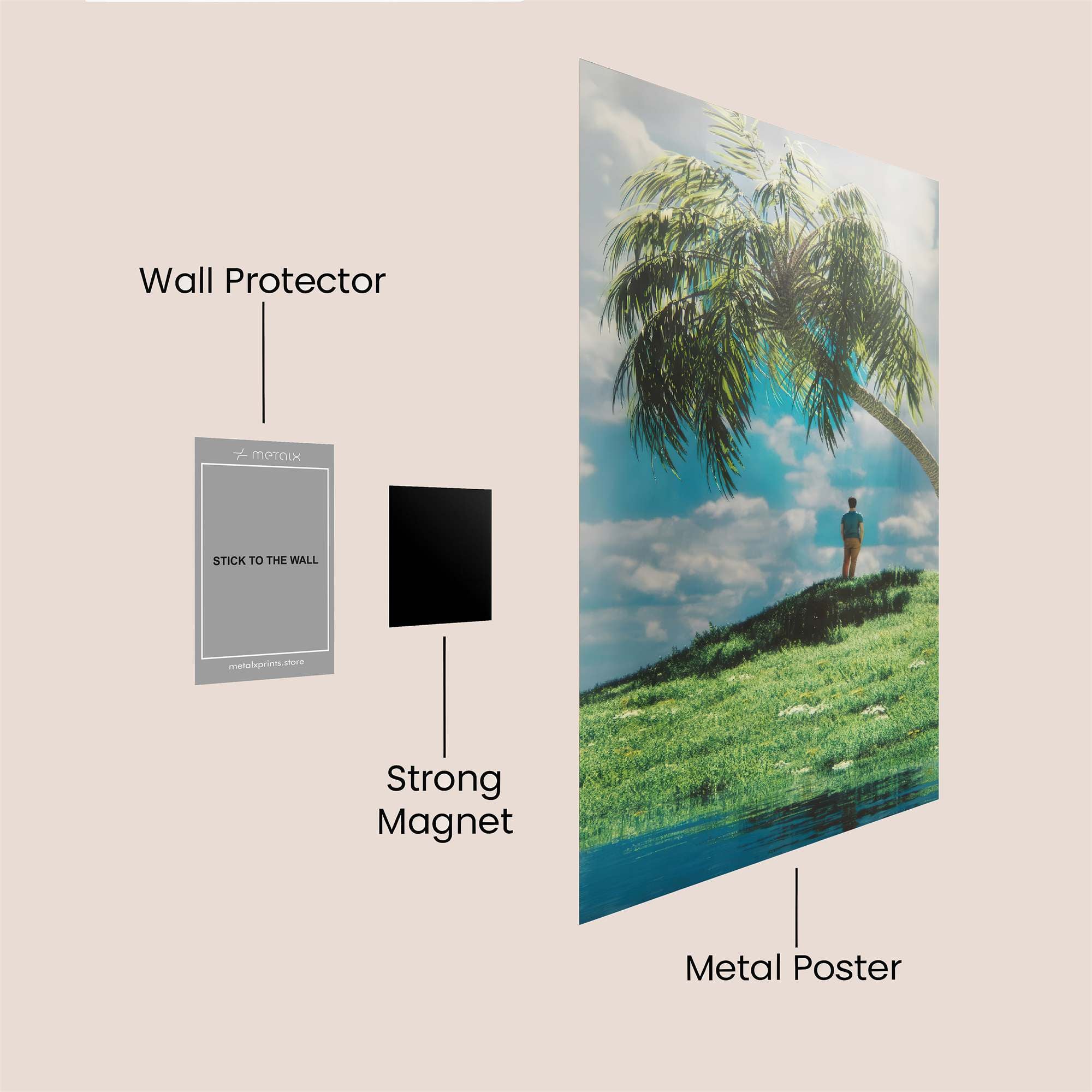 Serene Ascent Safe Wall Magnetic / M