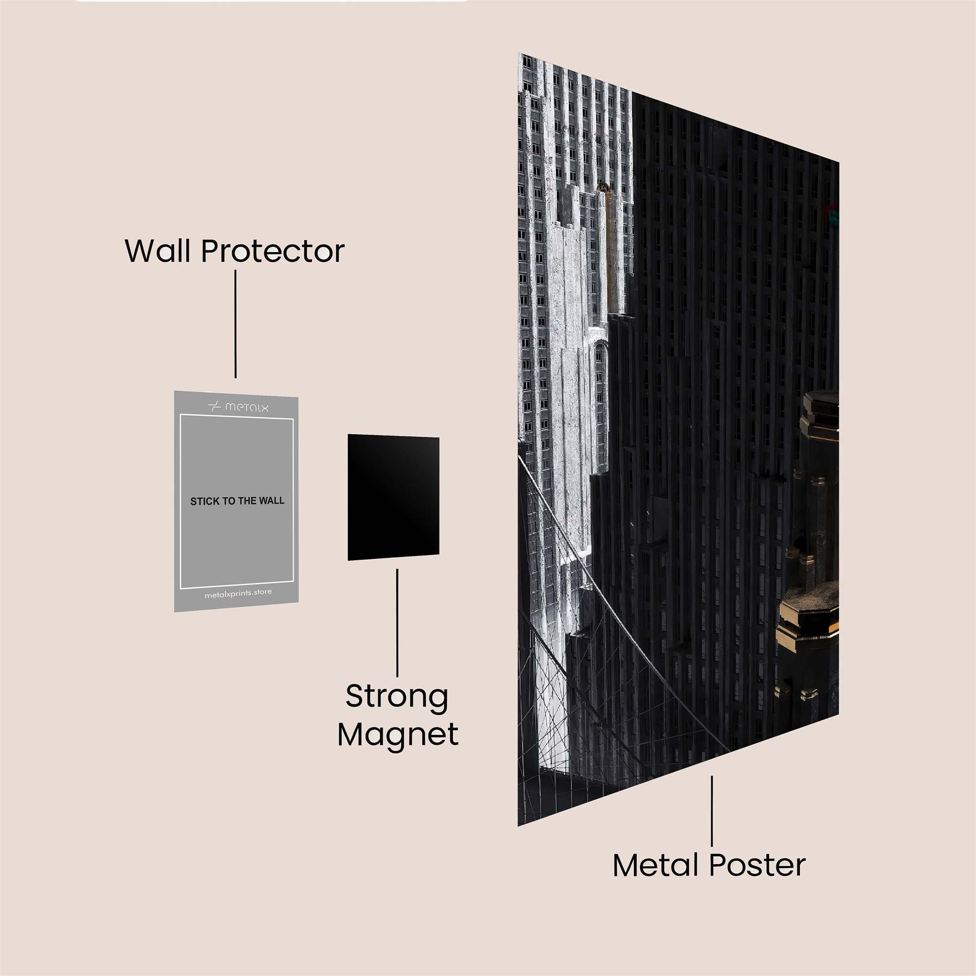 Metropolis Mystique Safe Wall Magnetic / M