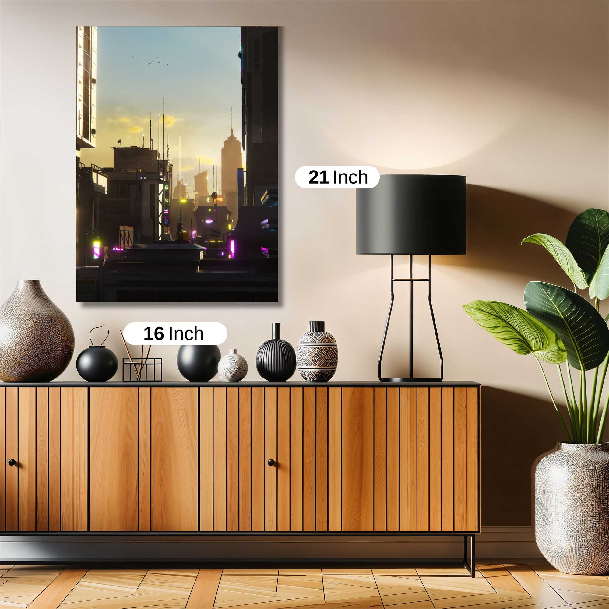 Neon Sunrise Safe Wall Magnetic / M