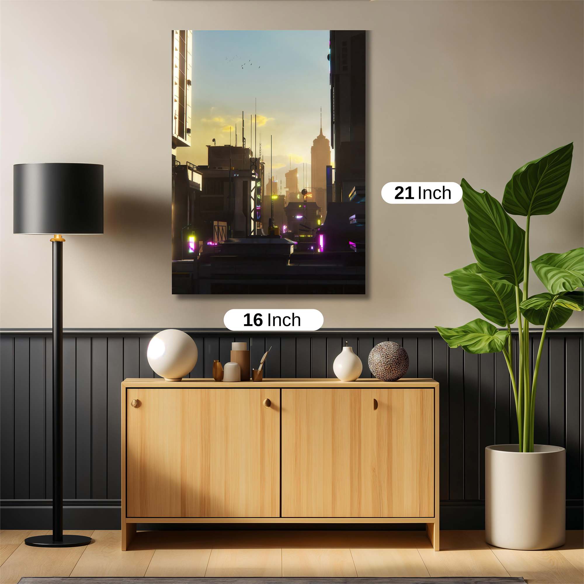 Neon Sunrise Safe Wall Magnetic / M