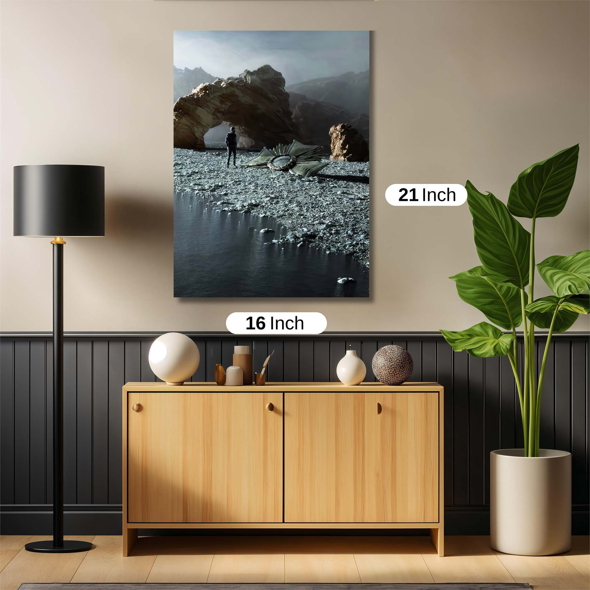 Alien Surrealism Safe Wall Magnetic / M