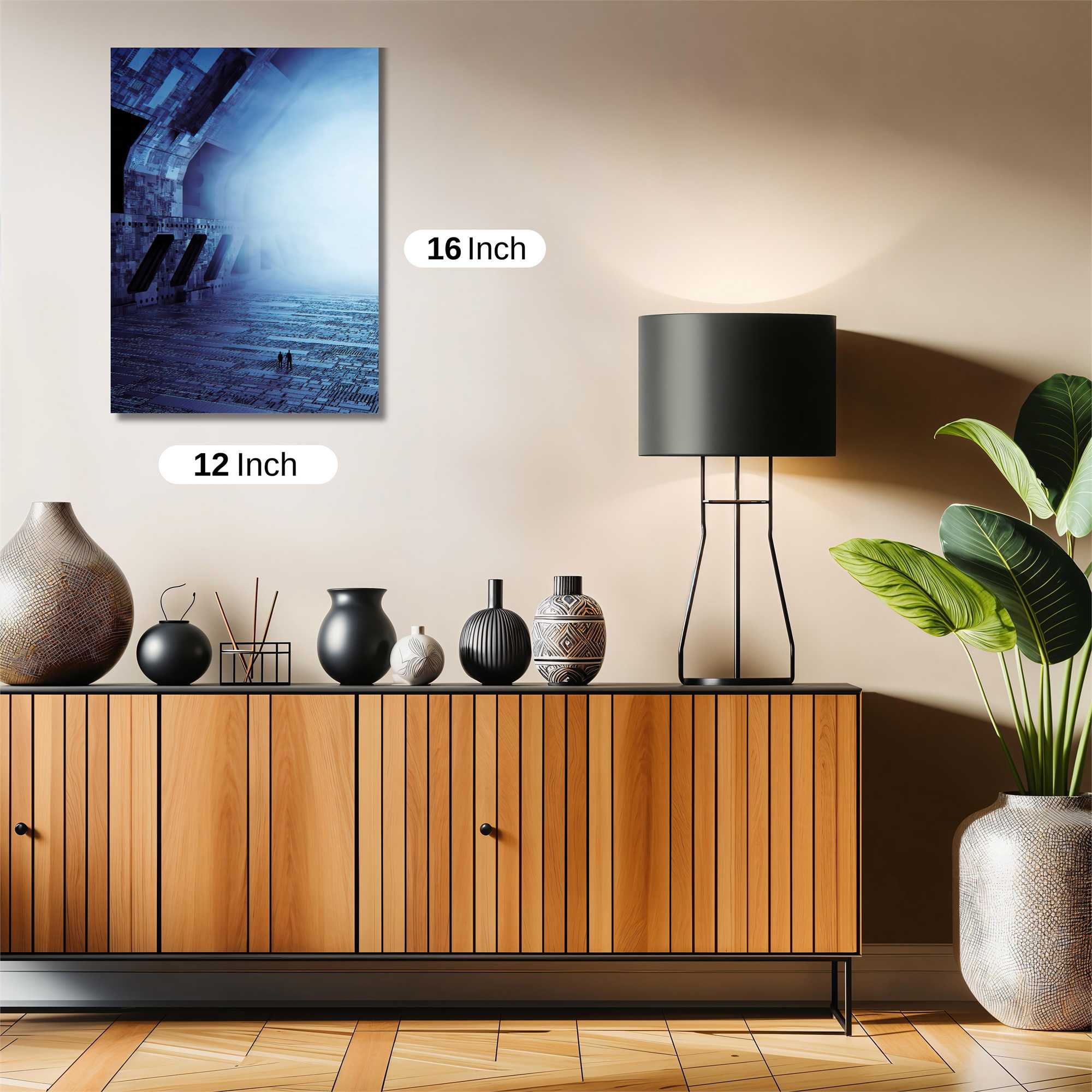 Futuristic Vastness Safe Wall Magnetic / M