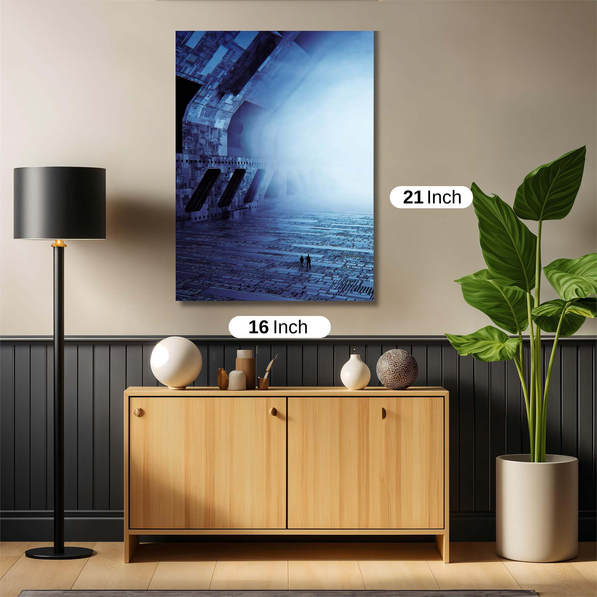 Futuristic Vastness Safe Wall Magnetic / M