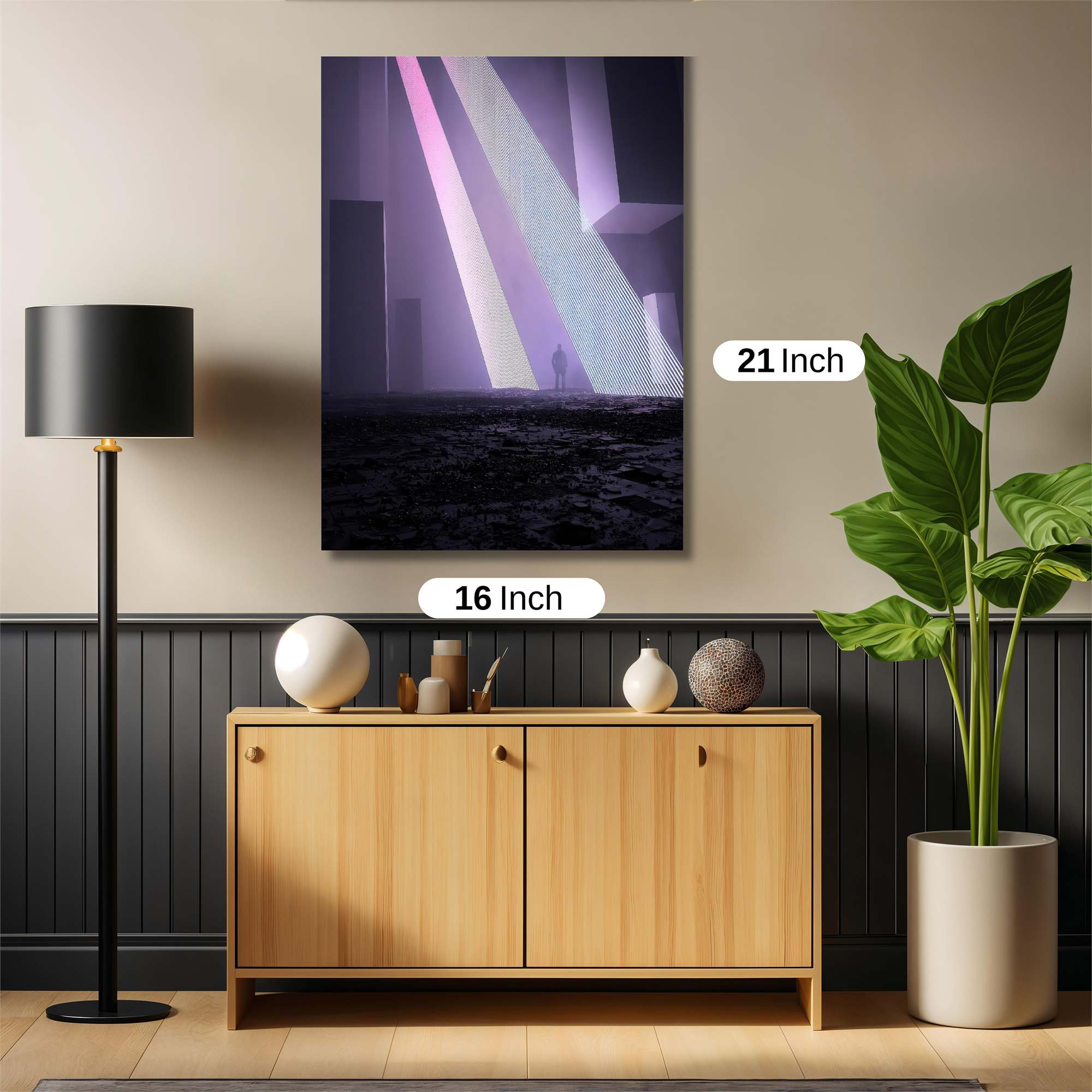 Neon Solitude Safe Wall Magnetic / M