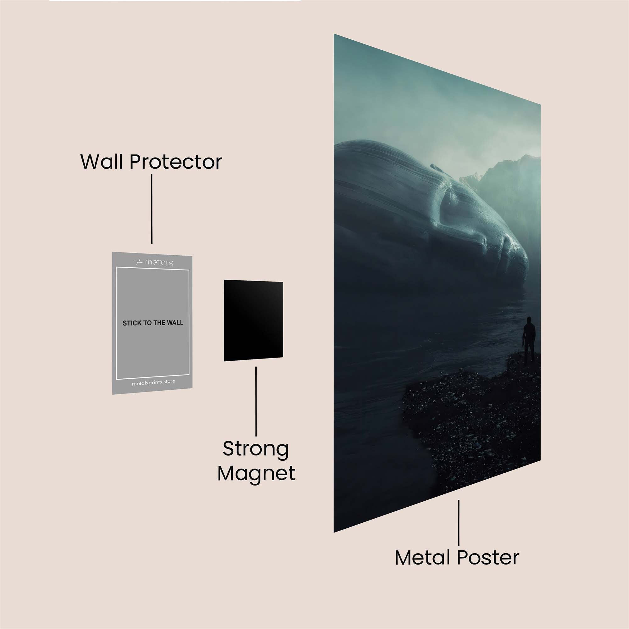 Monolithic Tranquility Safe Wall Magnetic / M