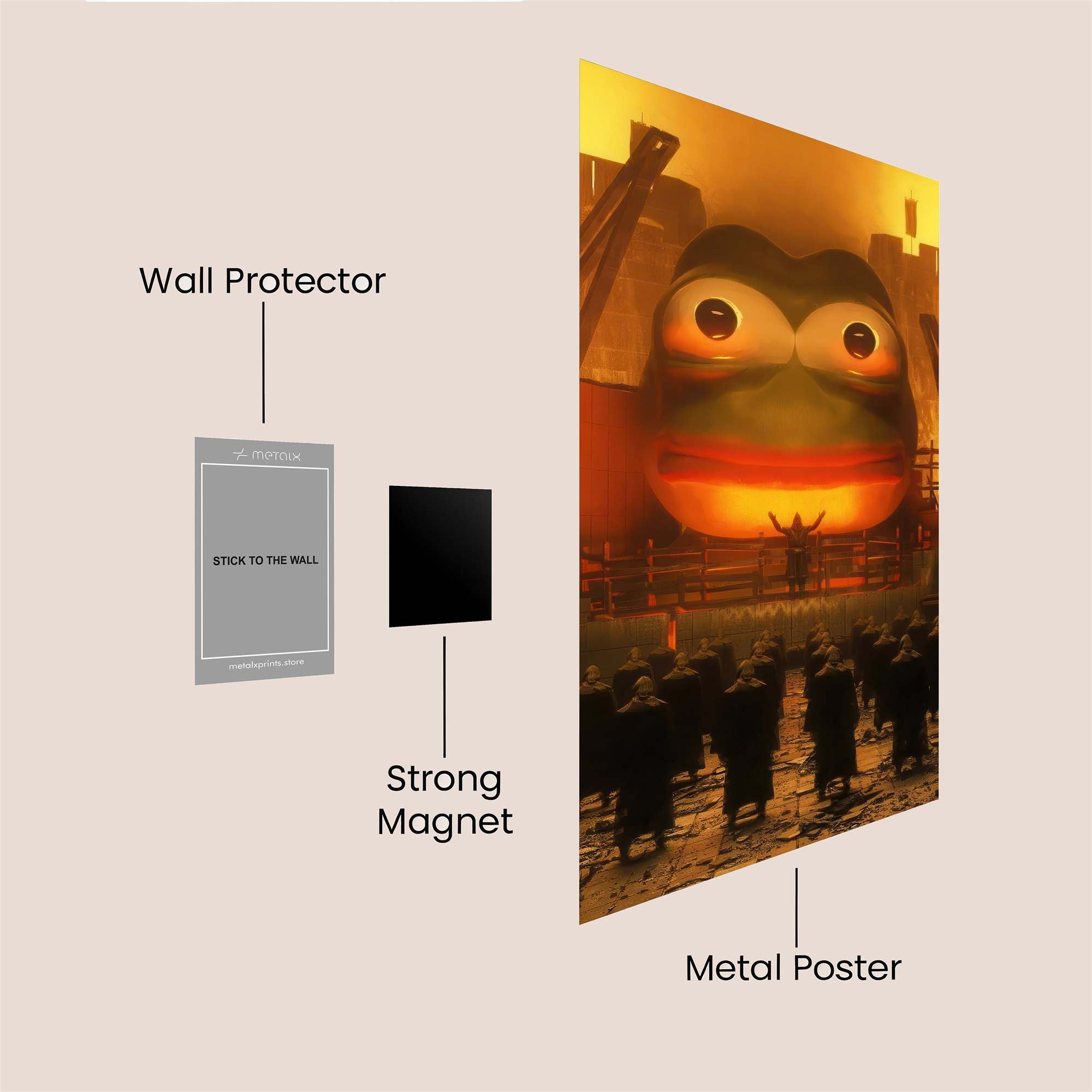 Frog Reverie Safe Wall Magnetic / M