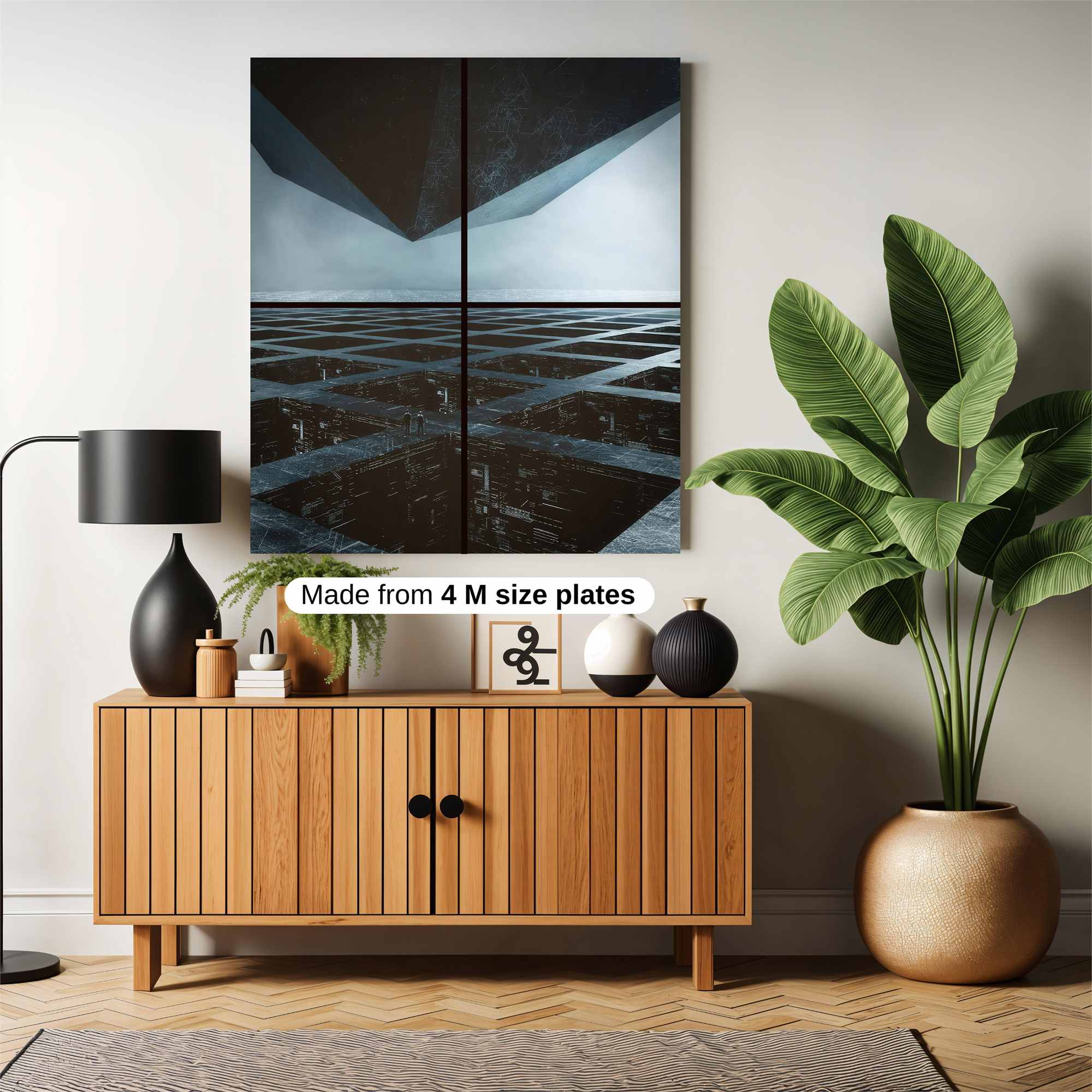 Geometric Enigma Safe Wall Magnetic / M