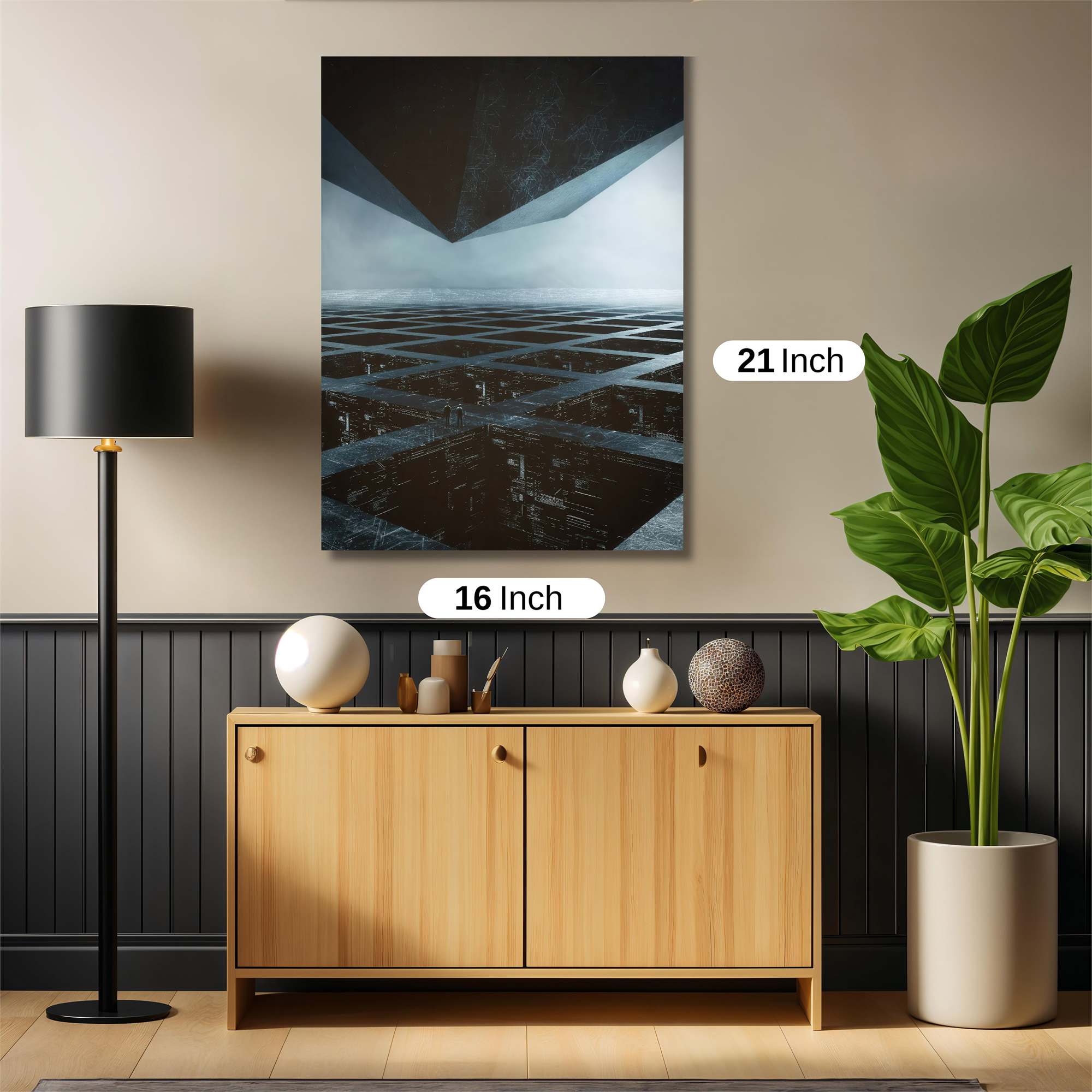 Geometric Enigma Safe Wall Magnetic / M