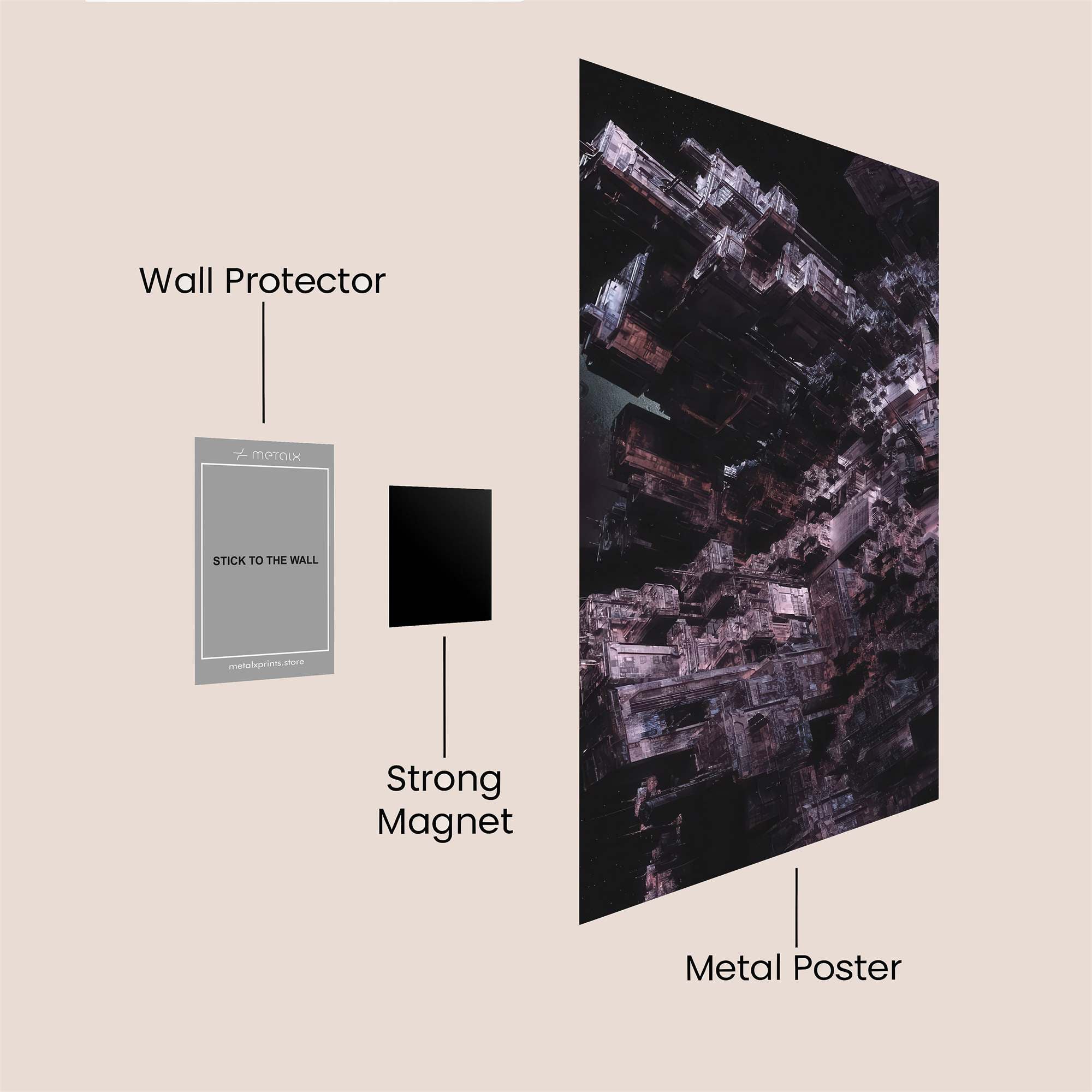 Architectural Abyss Safe Wall Magnetic / M