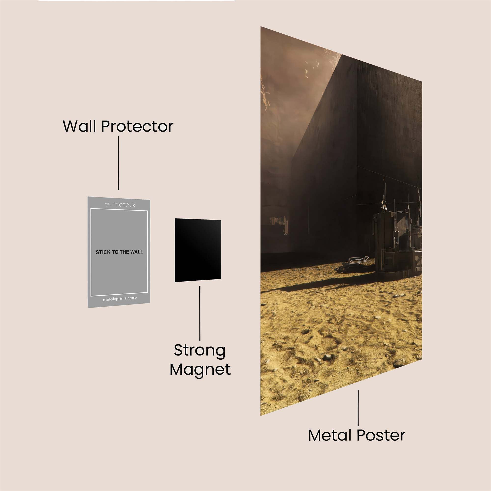 Deserted Machinery Safe Wall Magnetic / M
