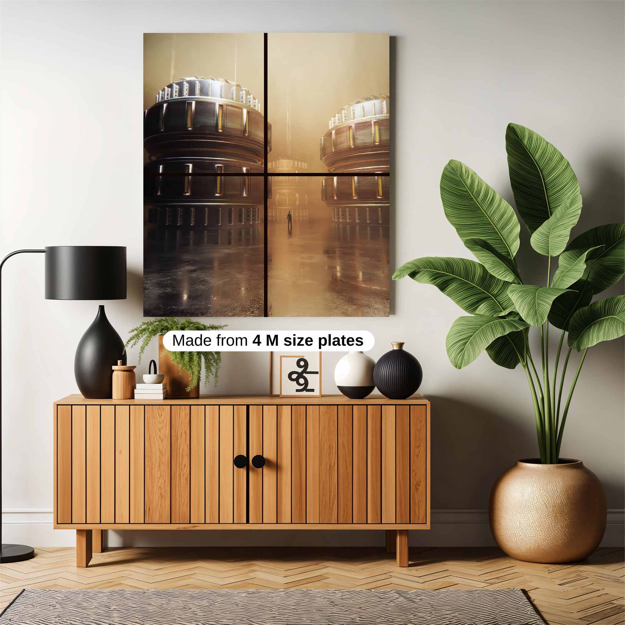 Futuristic Realm Safe Wall Magnetic / M