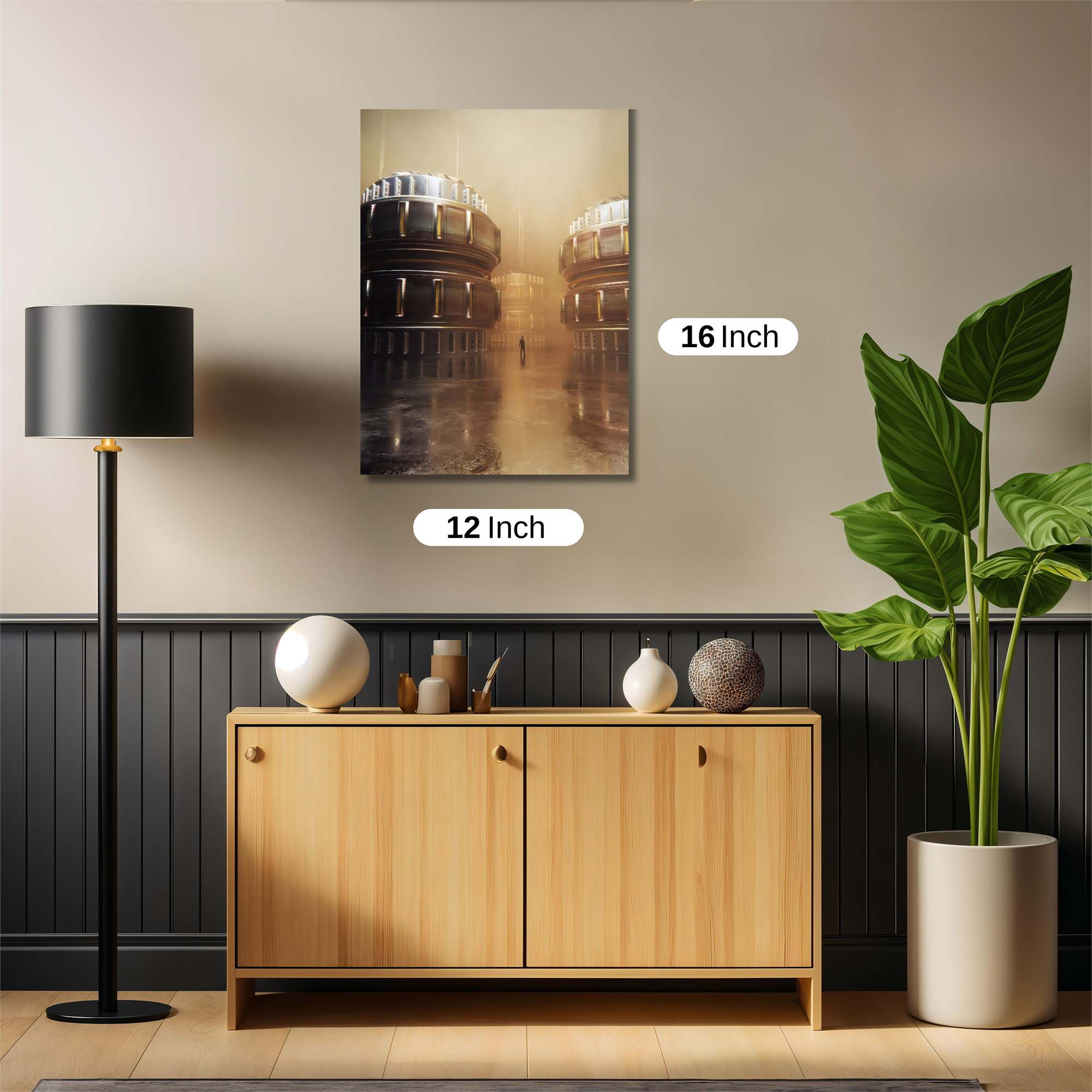 Futuristic Realm Safe Wall Magnetic / M