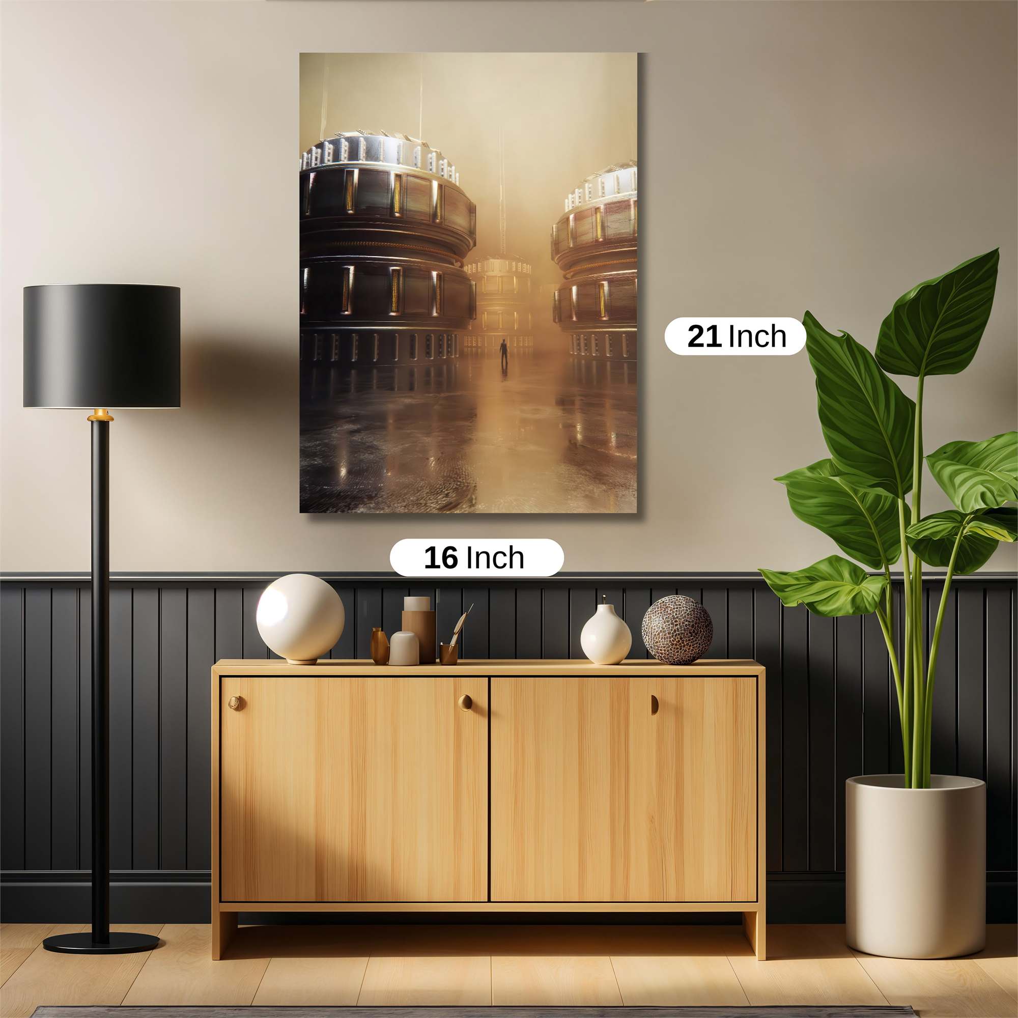 Futuristic Realm Safe Wall Magnetic / M