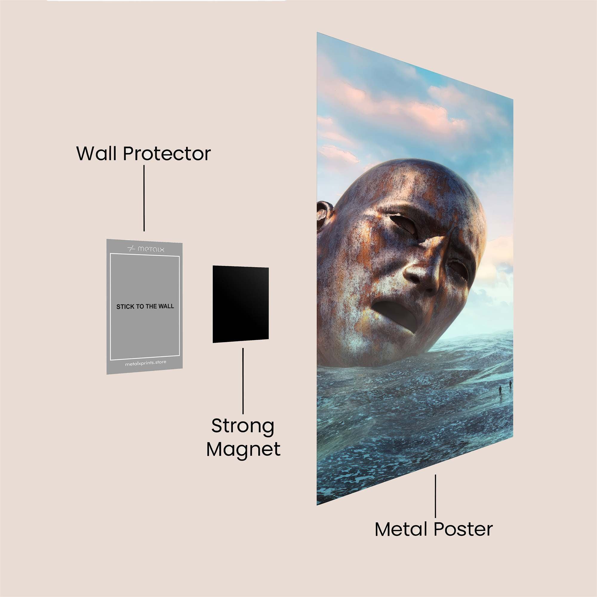 Giant Melancholy Safe Wall Magnetic / M