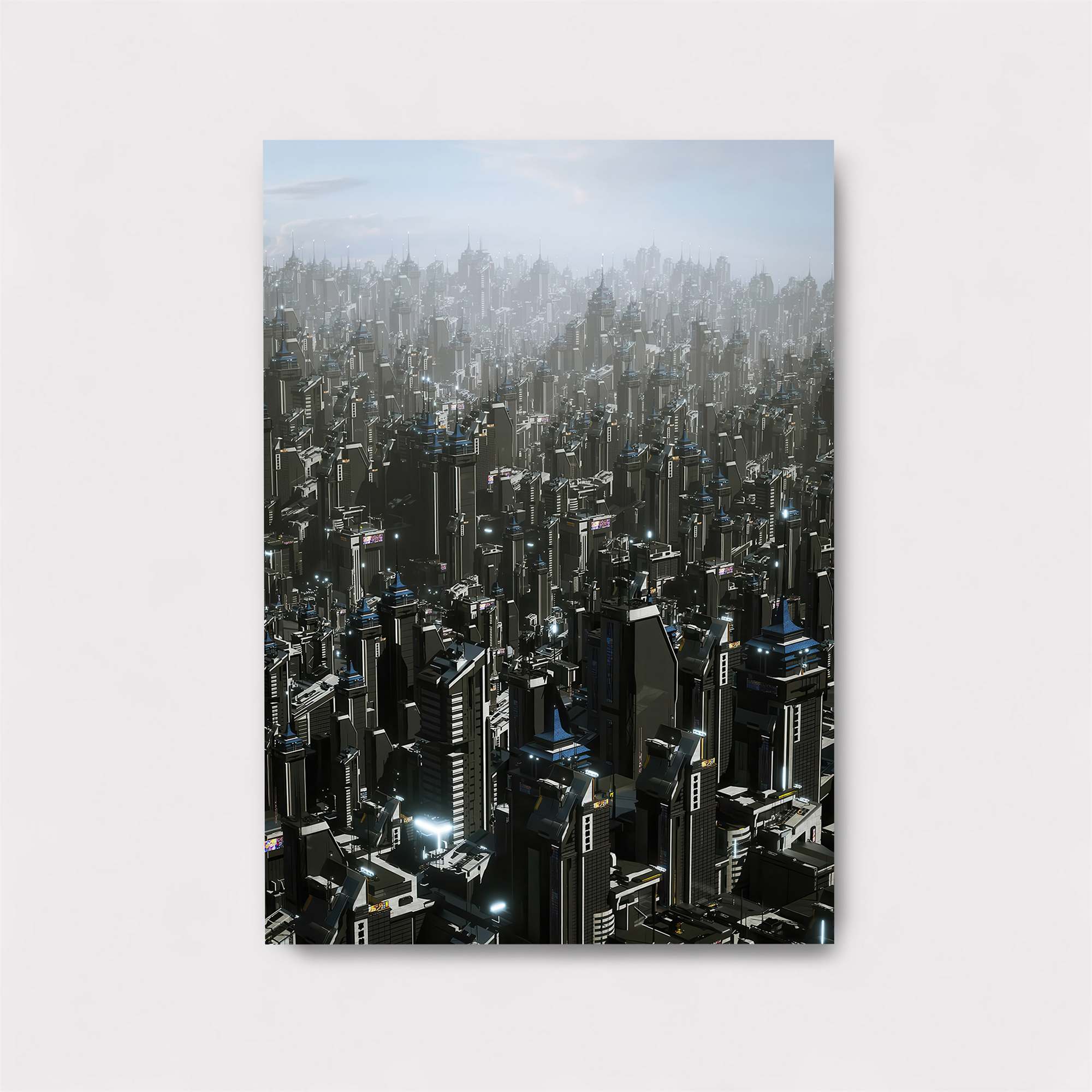 Futuristic Metropolis Safe Wall Magnetic / M