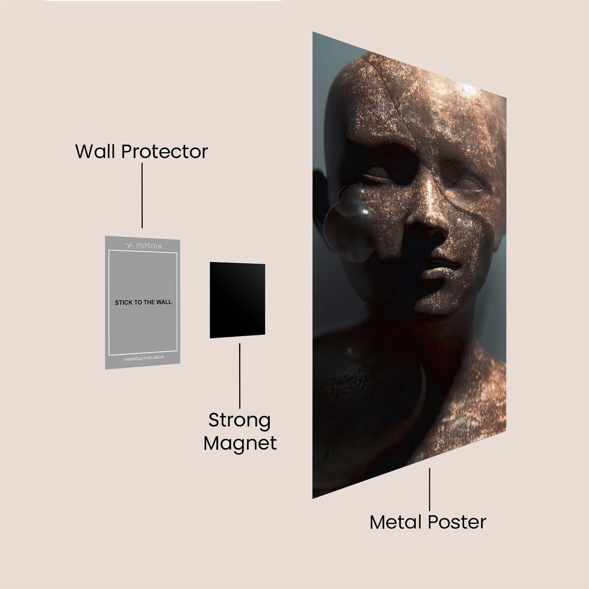 Abstract Reverie Safe Wall Magnetic / M