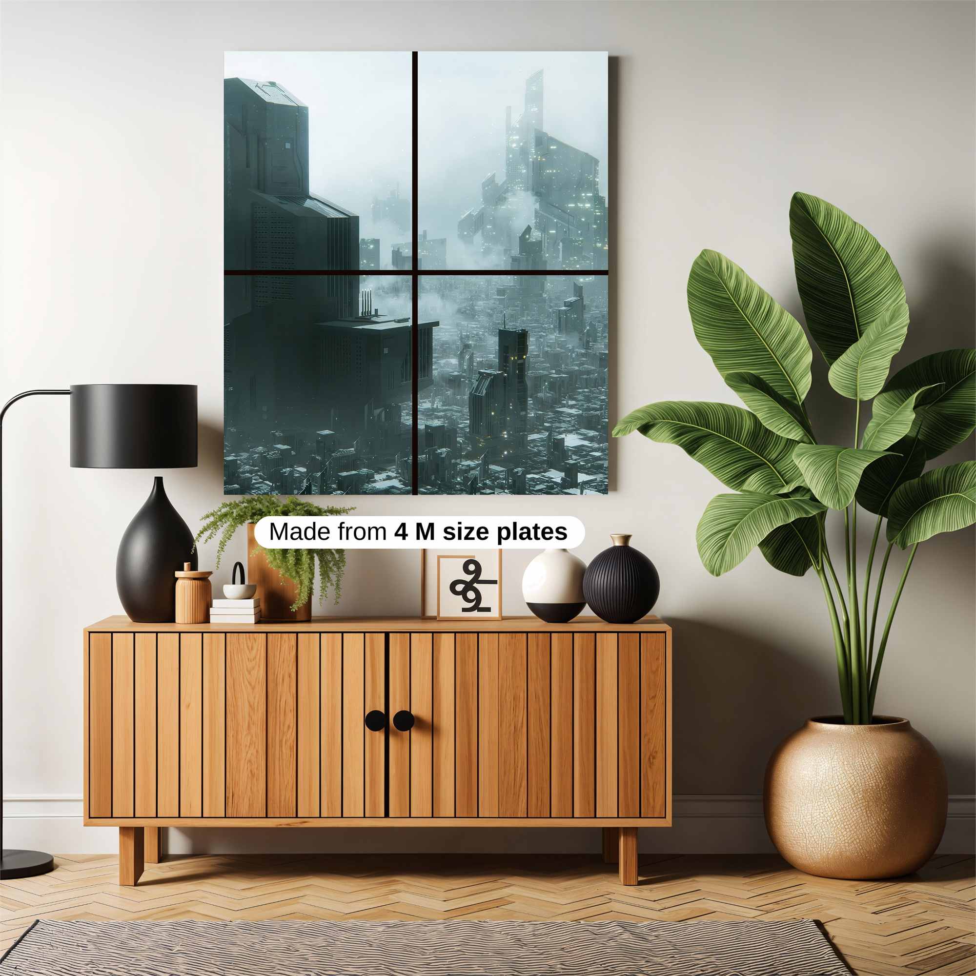 Futuristic Desolation Safe Wall Magnetic / M