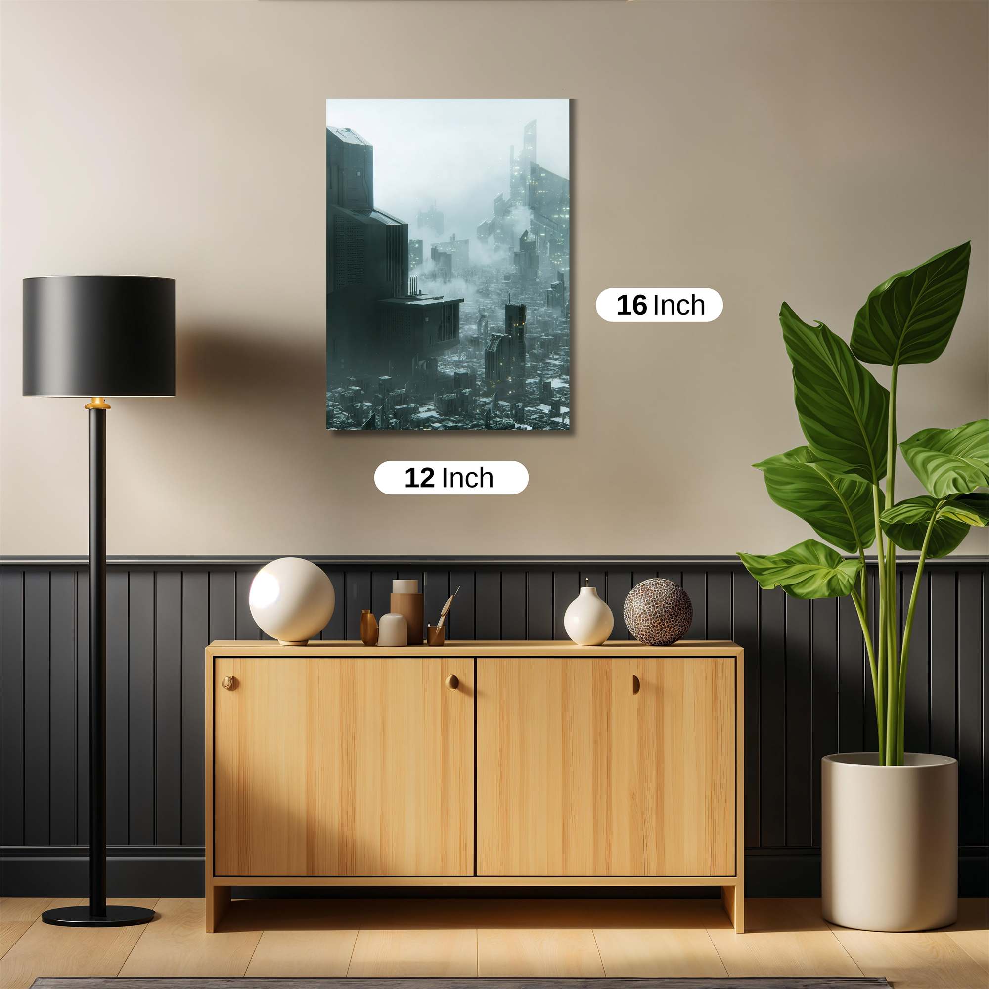 Futuristic Desolation Safe Wall Magnetic / M