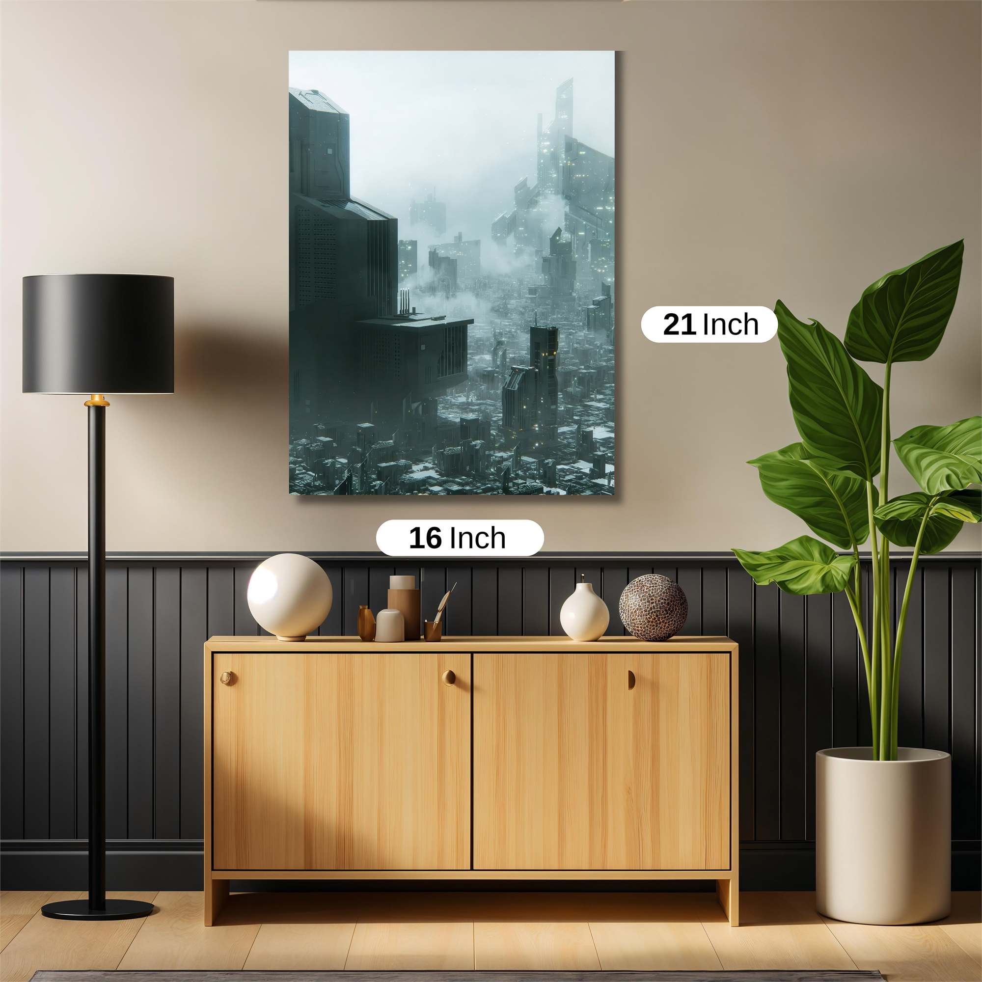 Futuristic Desolation Safe Wall Magnetic / M