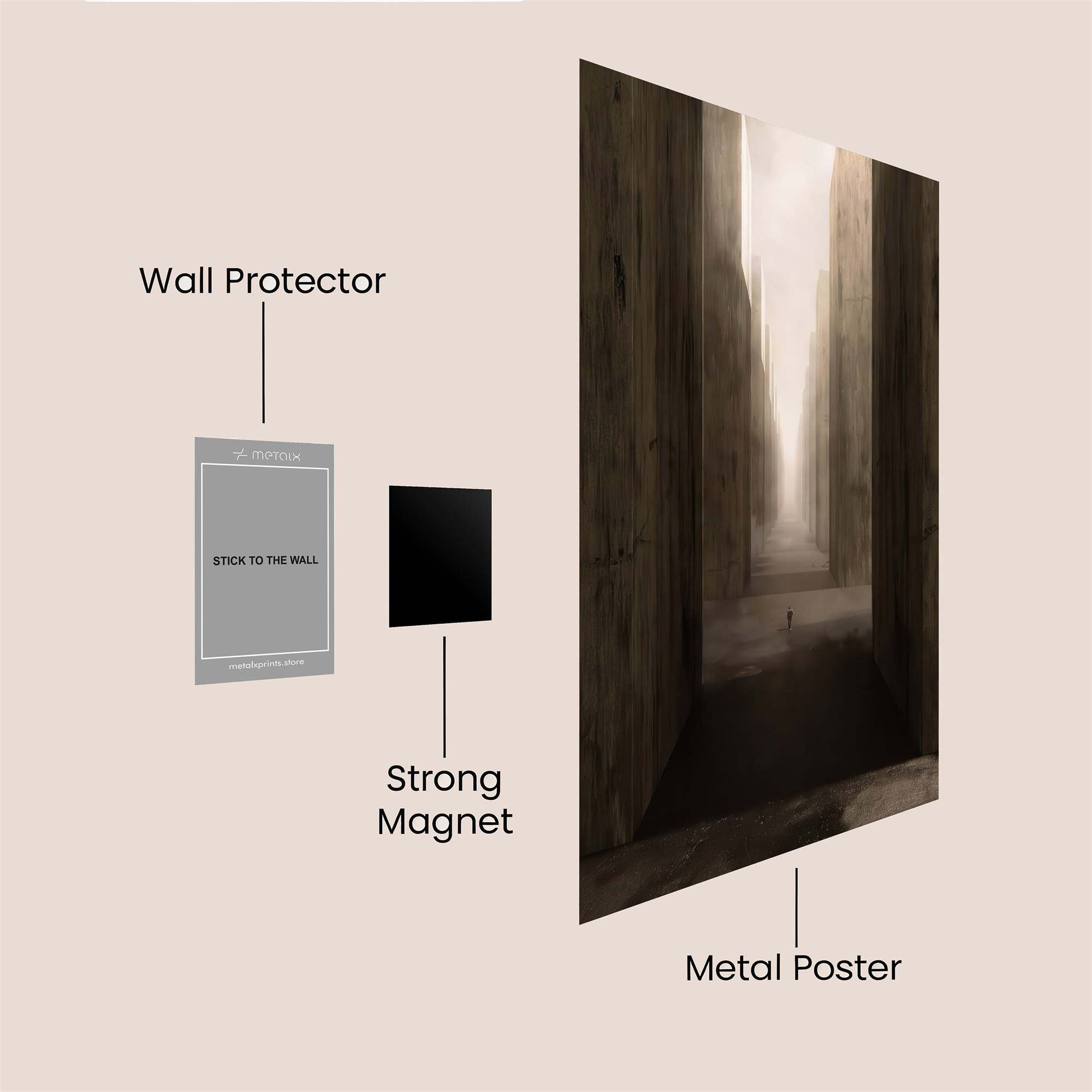 Maze Whisper Safe Wall Magnetic / M