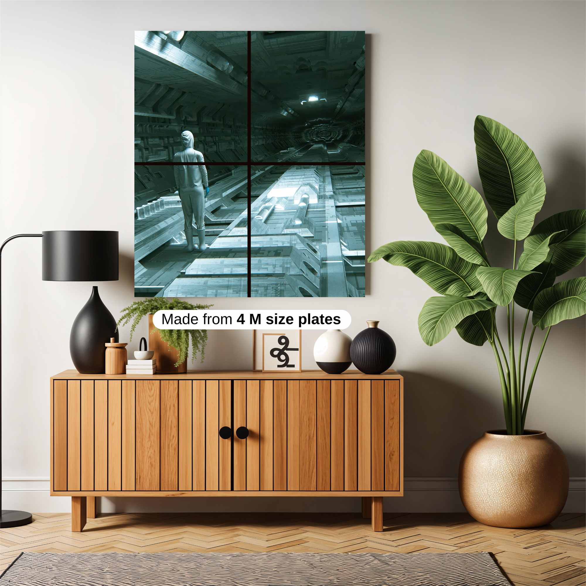 Futuristic Enigma Safe Wall Magnetic / M