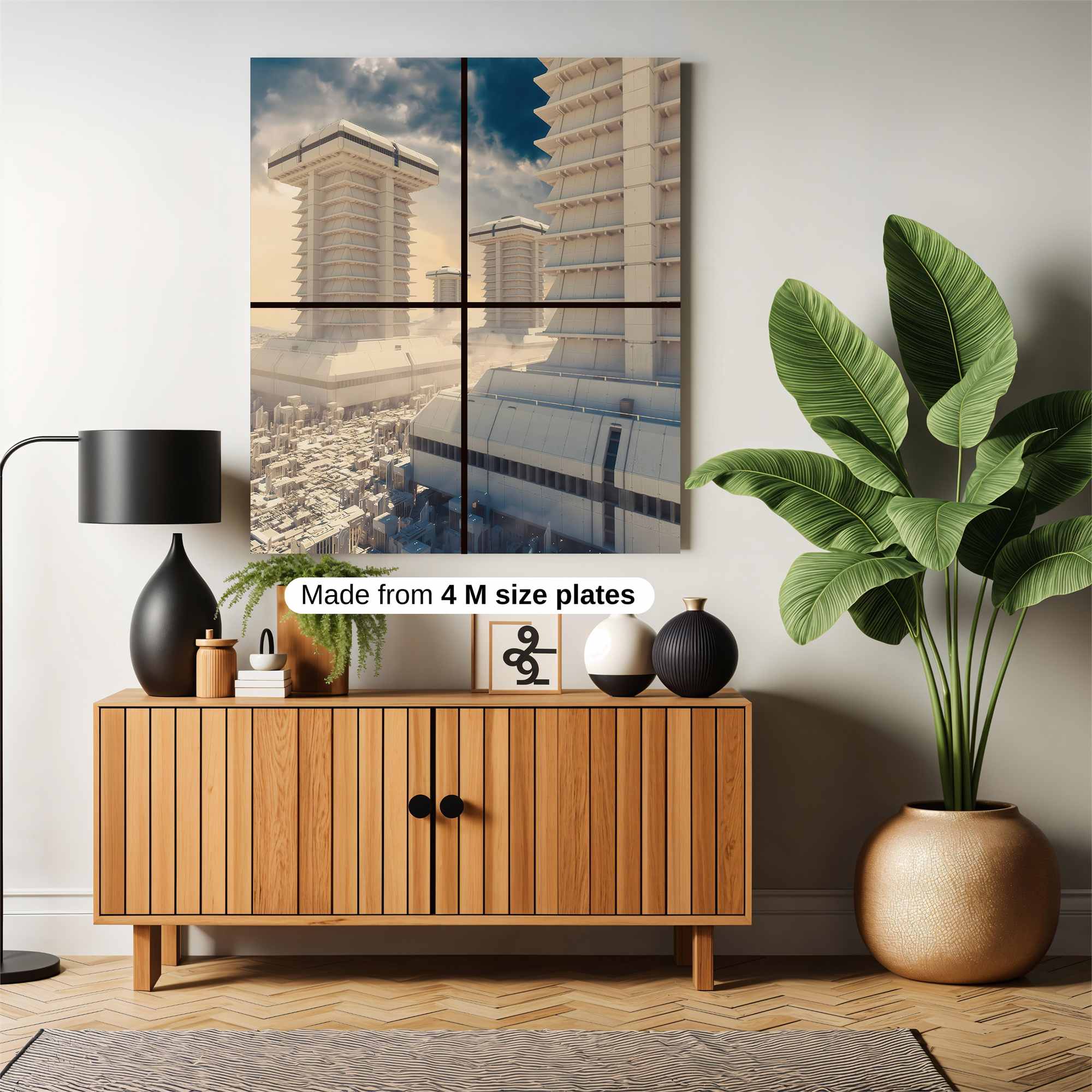 Futuristic Serenity Safe Wall Magnetic / M