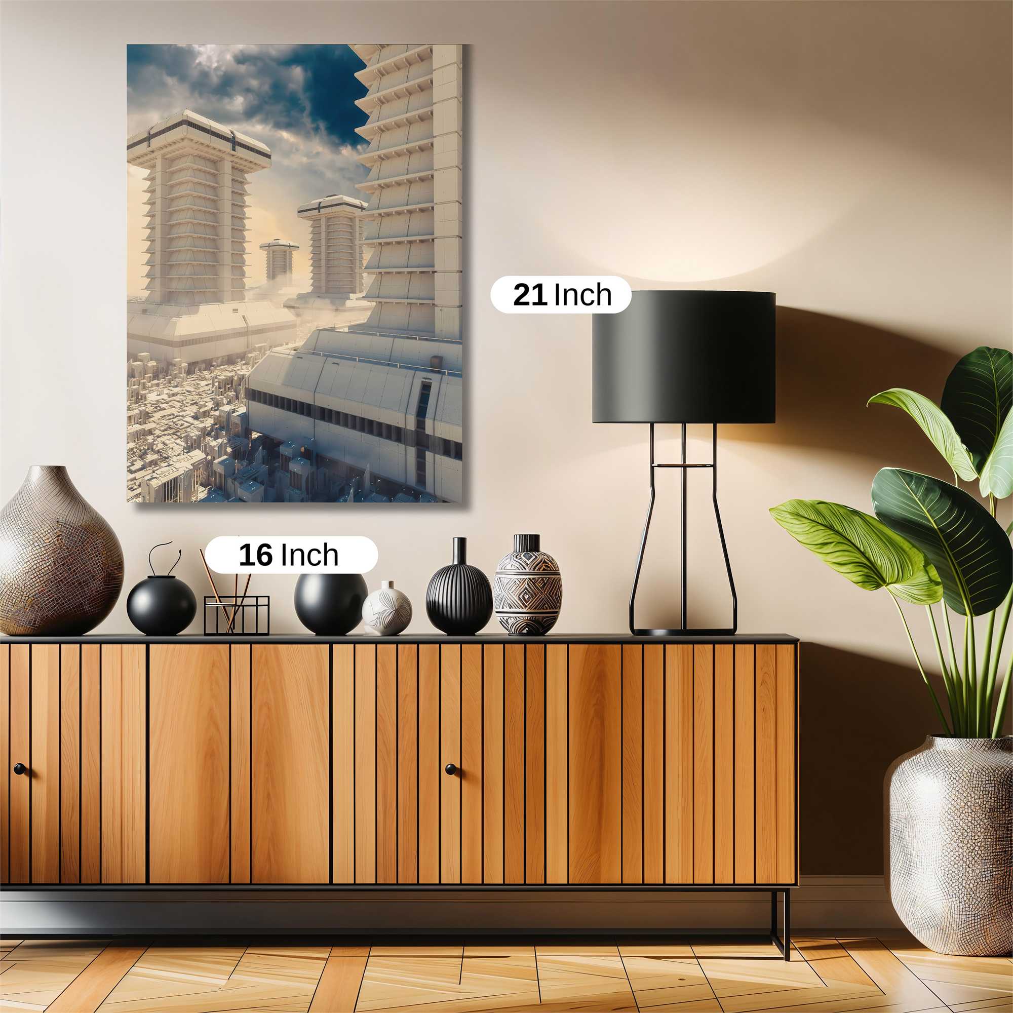 Futuristic Serenity Safe Wall Magnetic / M