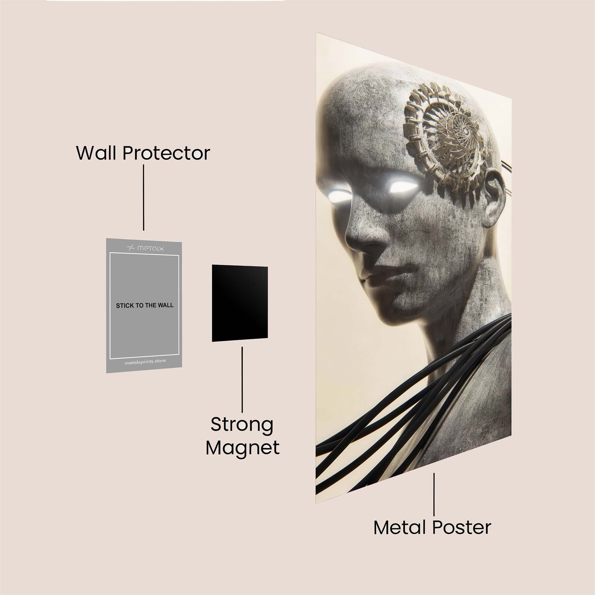 Cyborg Reverie Safe Wall Magnetic / M