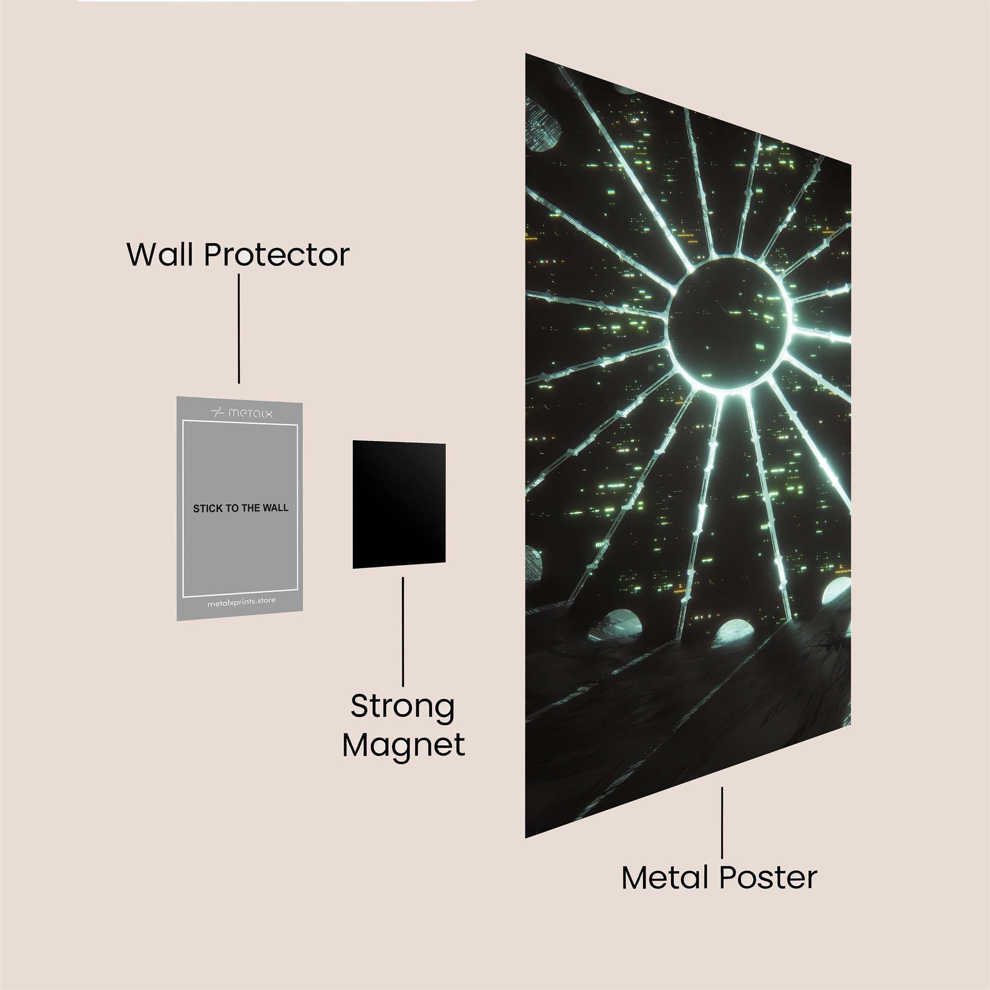 Galactic Vessel Safe Wall Magnetic / M