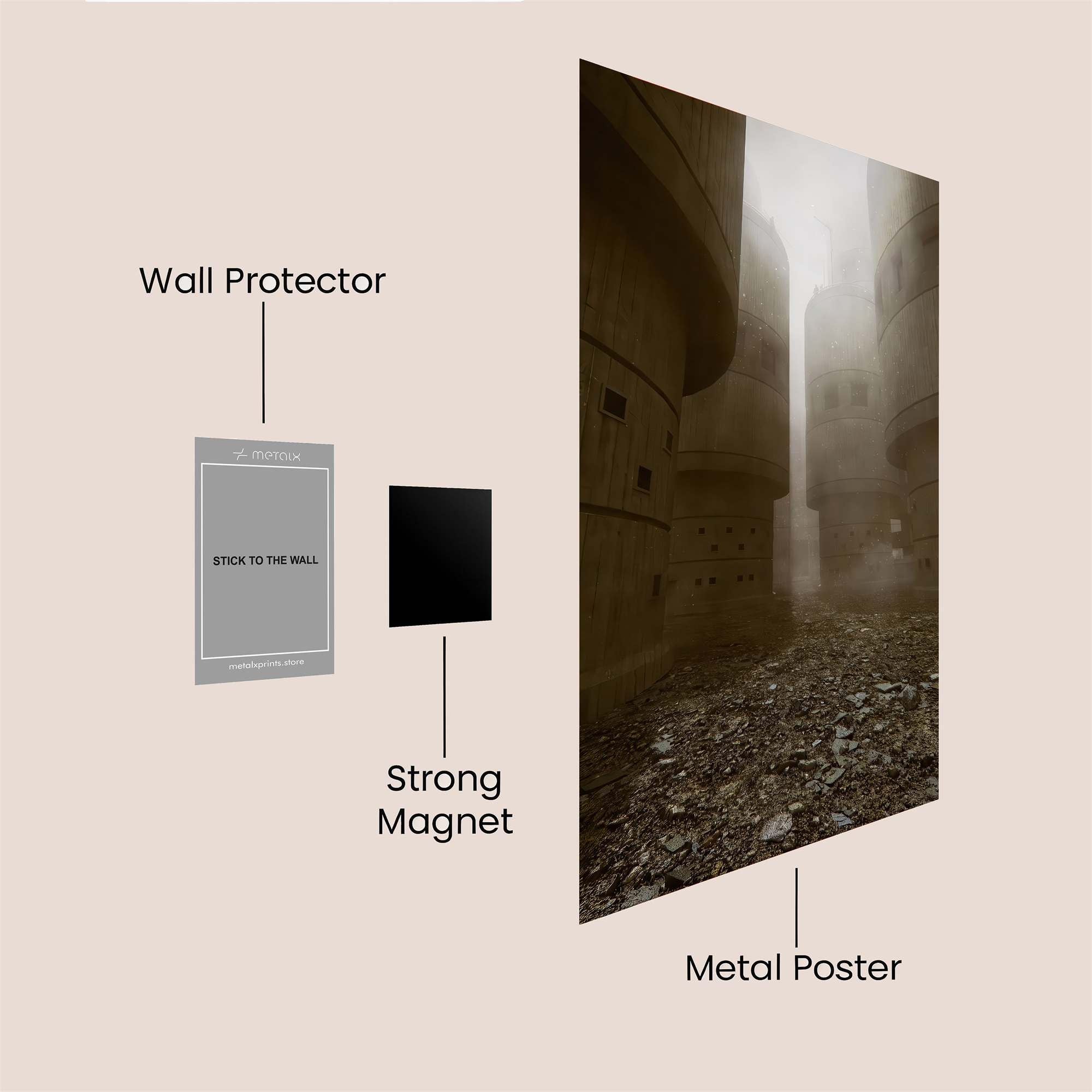 Monolithic Silence Safe Wall Magnetic / M