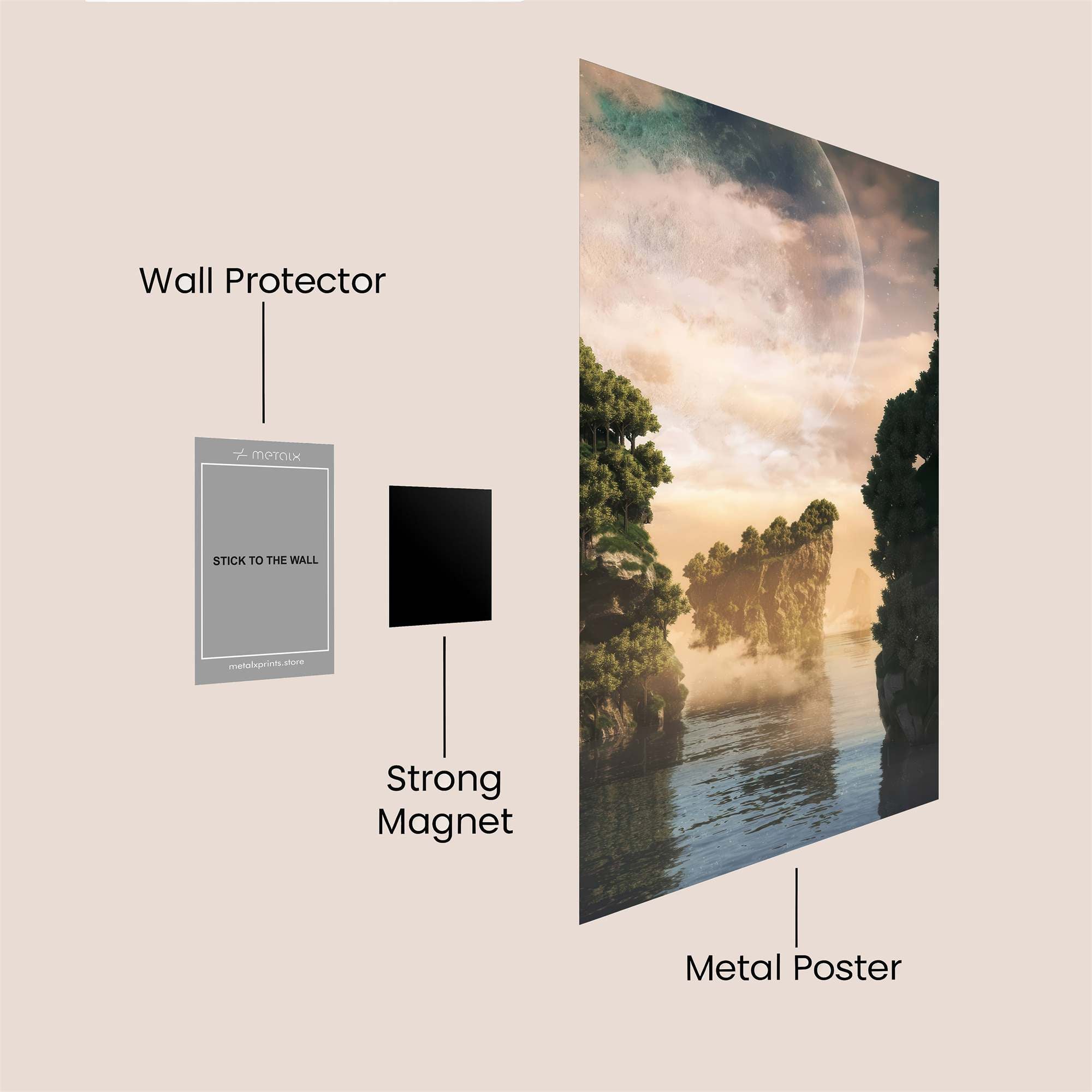 Lunar Serenity Safe Wall Magnetic / M