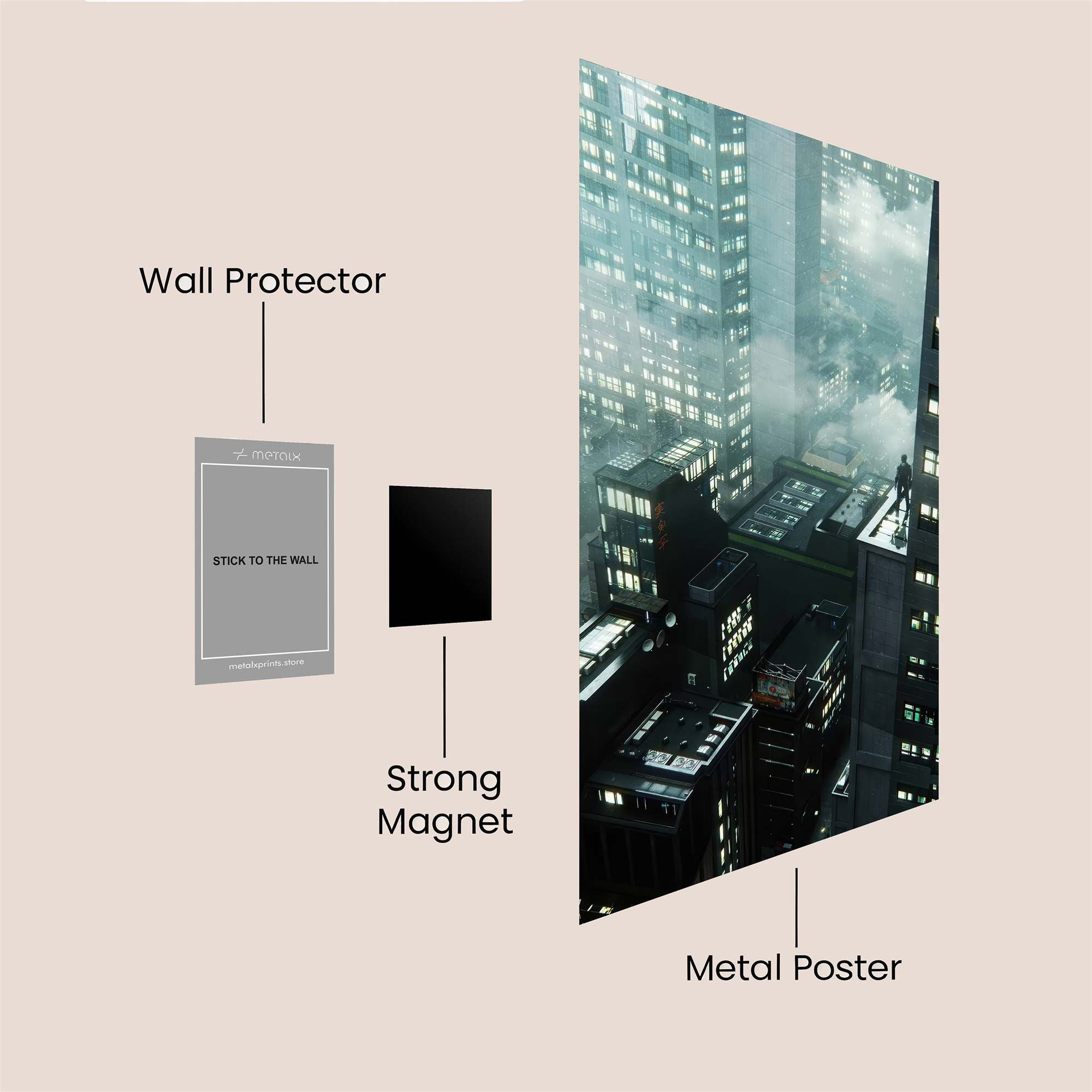 City Solitude Safe Wall Magnetic / M