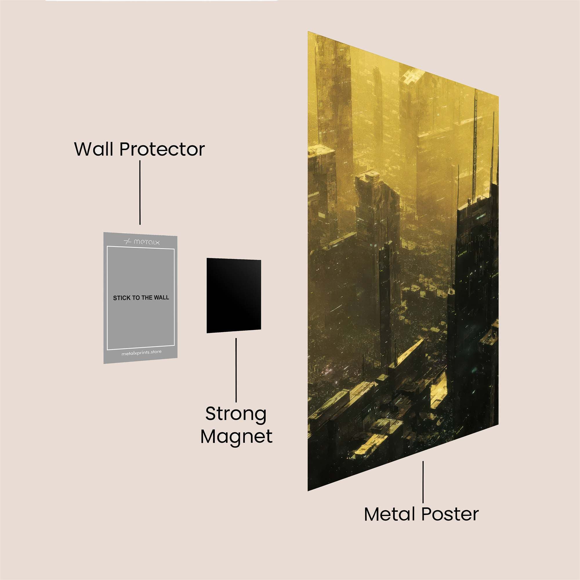 Dystopia Reverie Safe Wall Magnetic / M