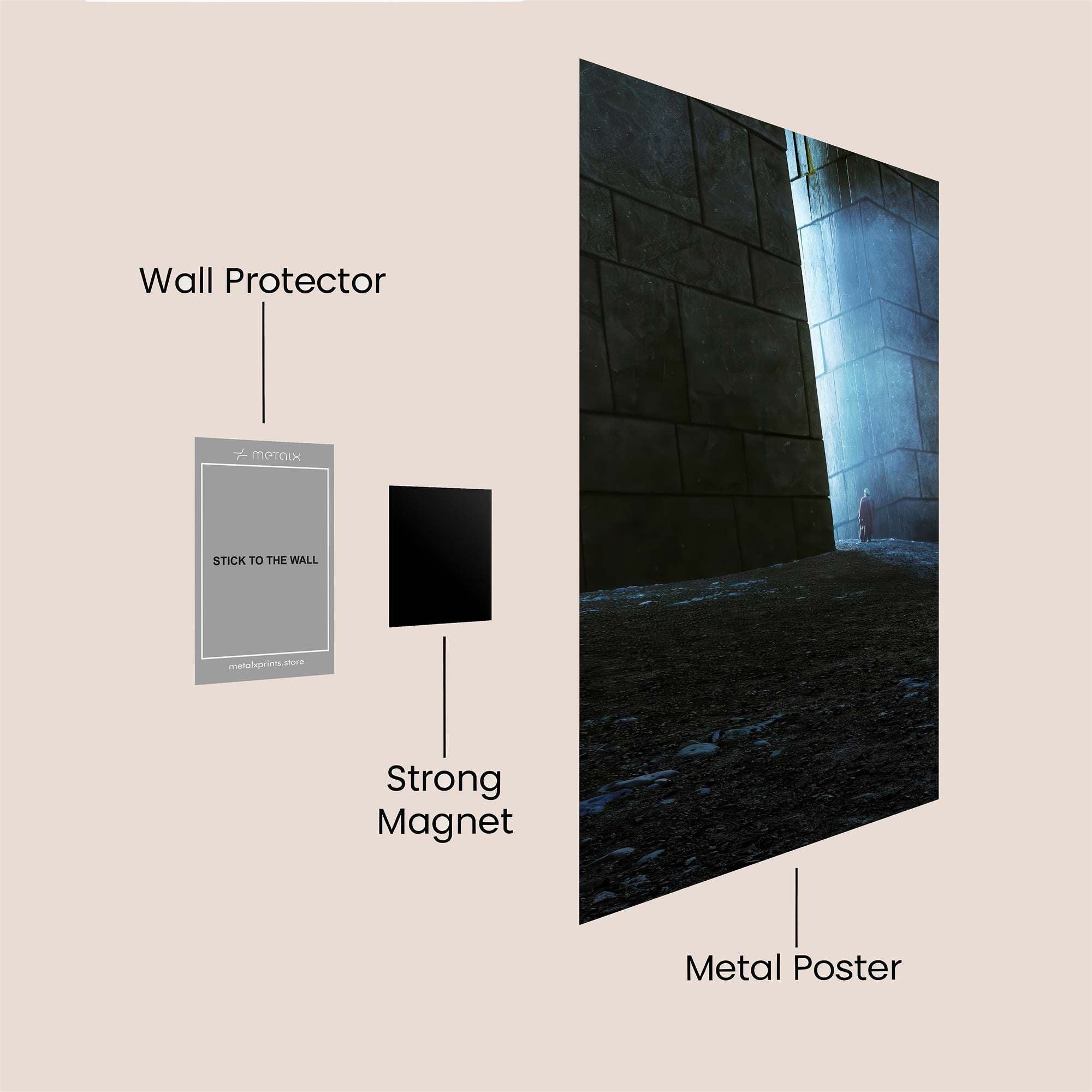 Luminous Solitude Safe Wall Magnetic / M