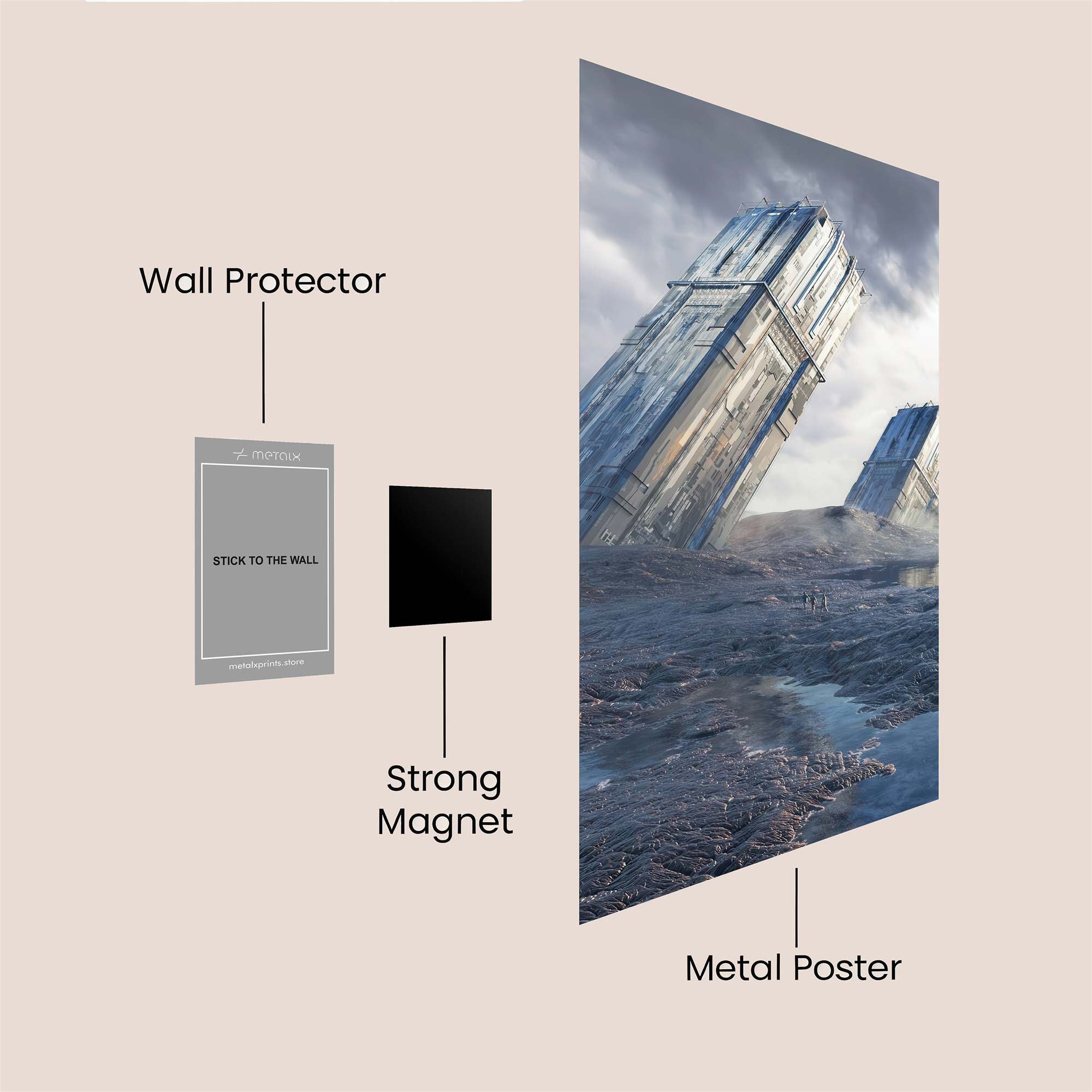 Tilting Titans Safe Wall Magnetic / M