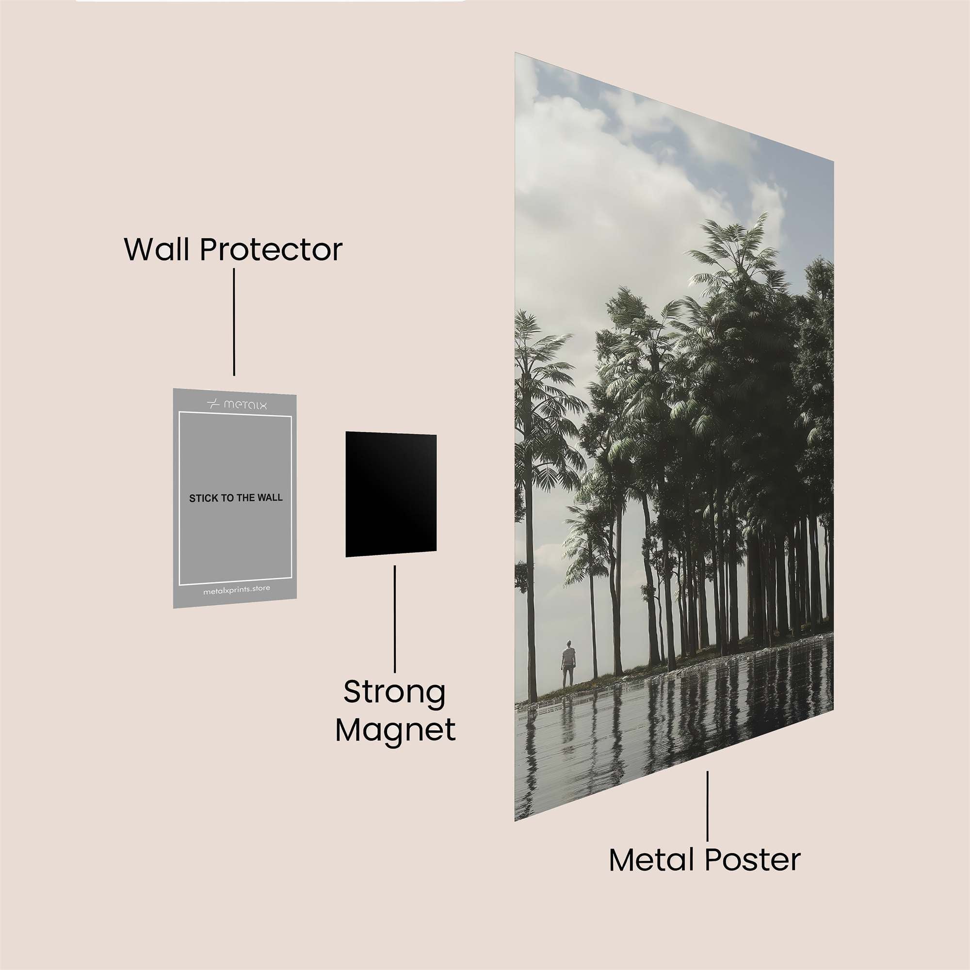 Solitary Whisper Safe Wall Magnetic / M