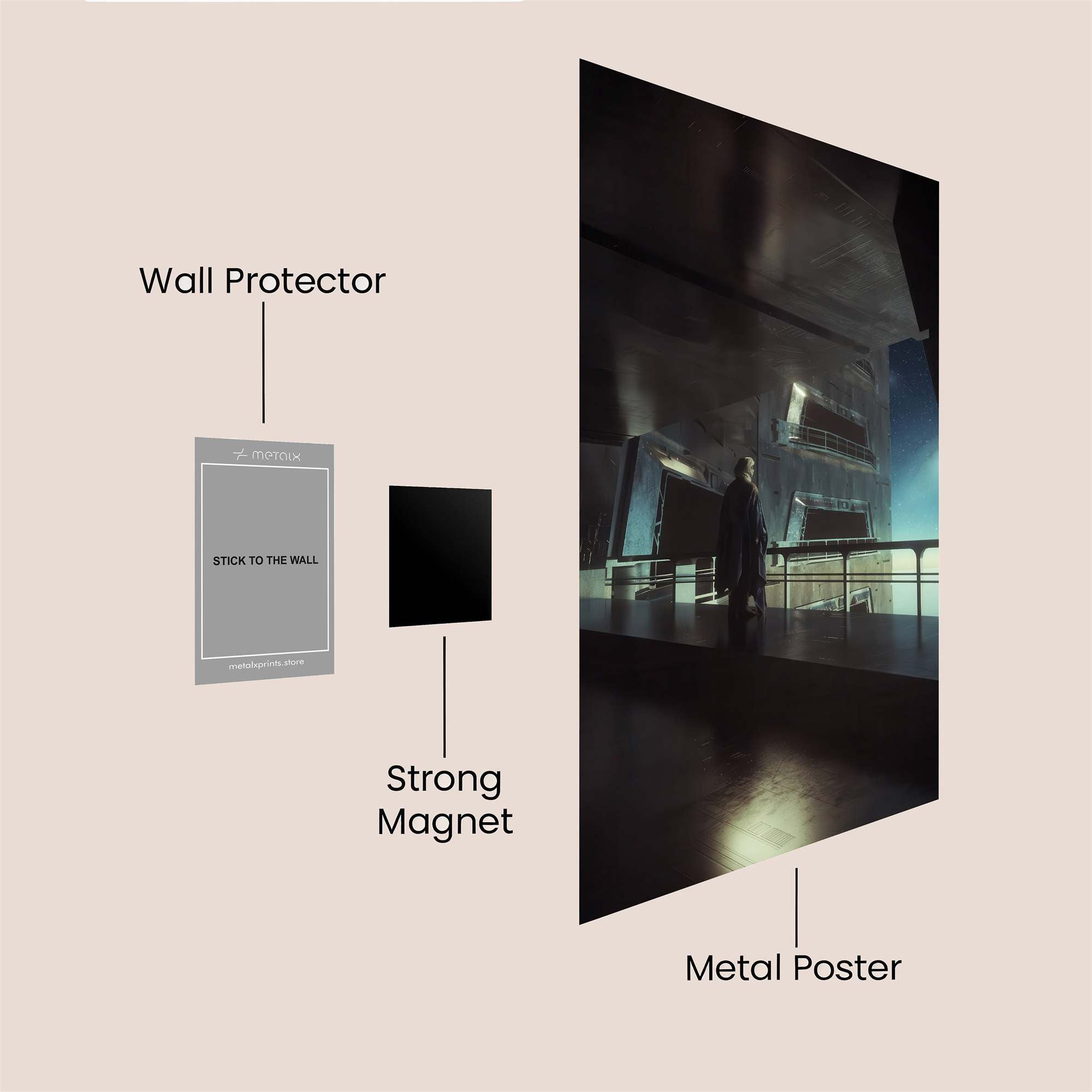 Architectural Solitude Safe Wall Magnetic / M