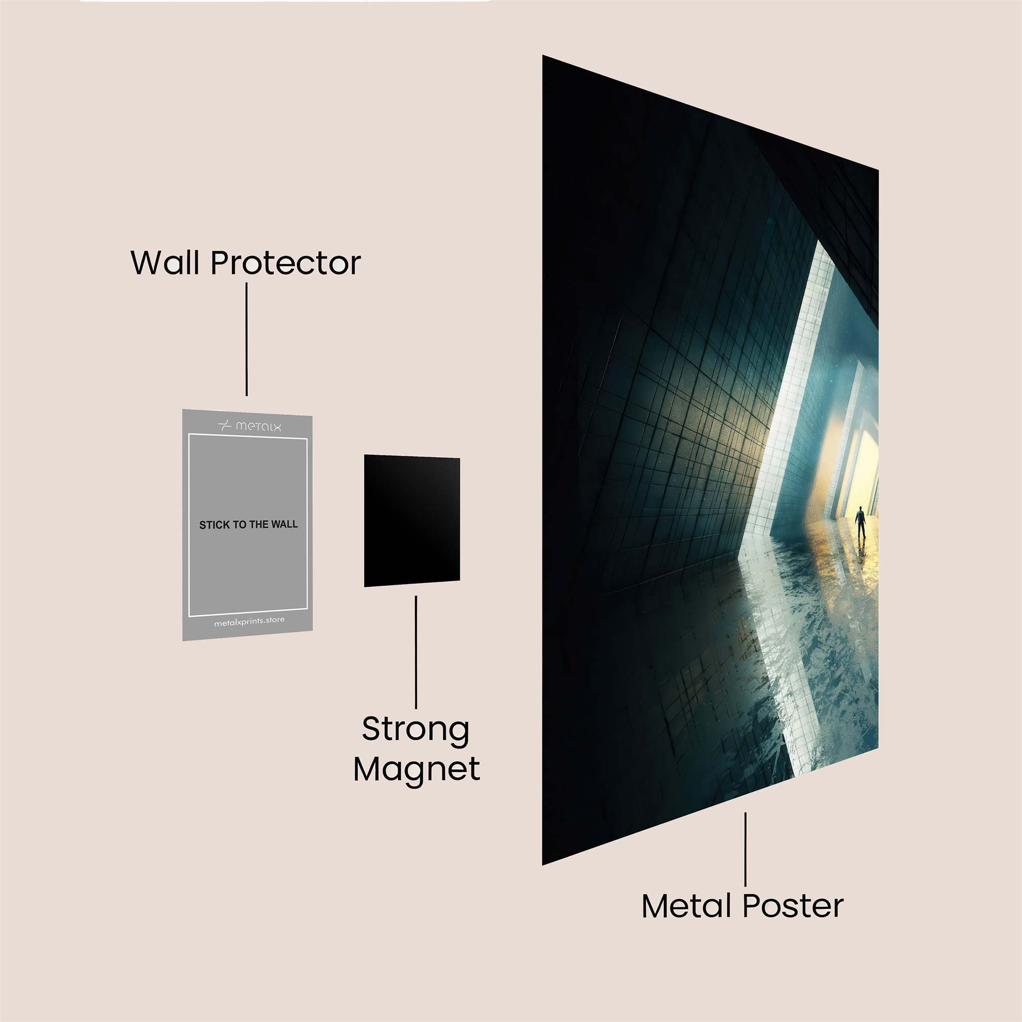 Endless Reflection Safe Wall Magnetic / M